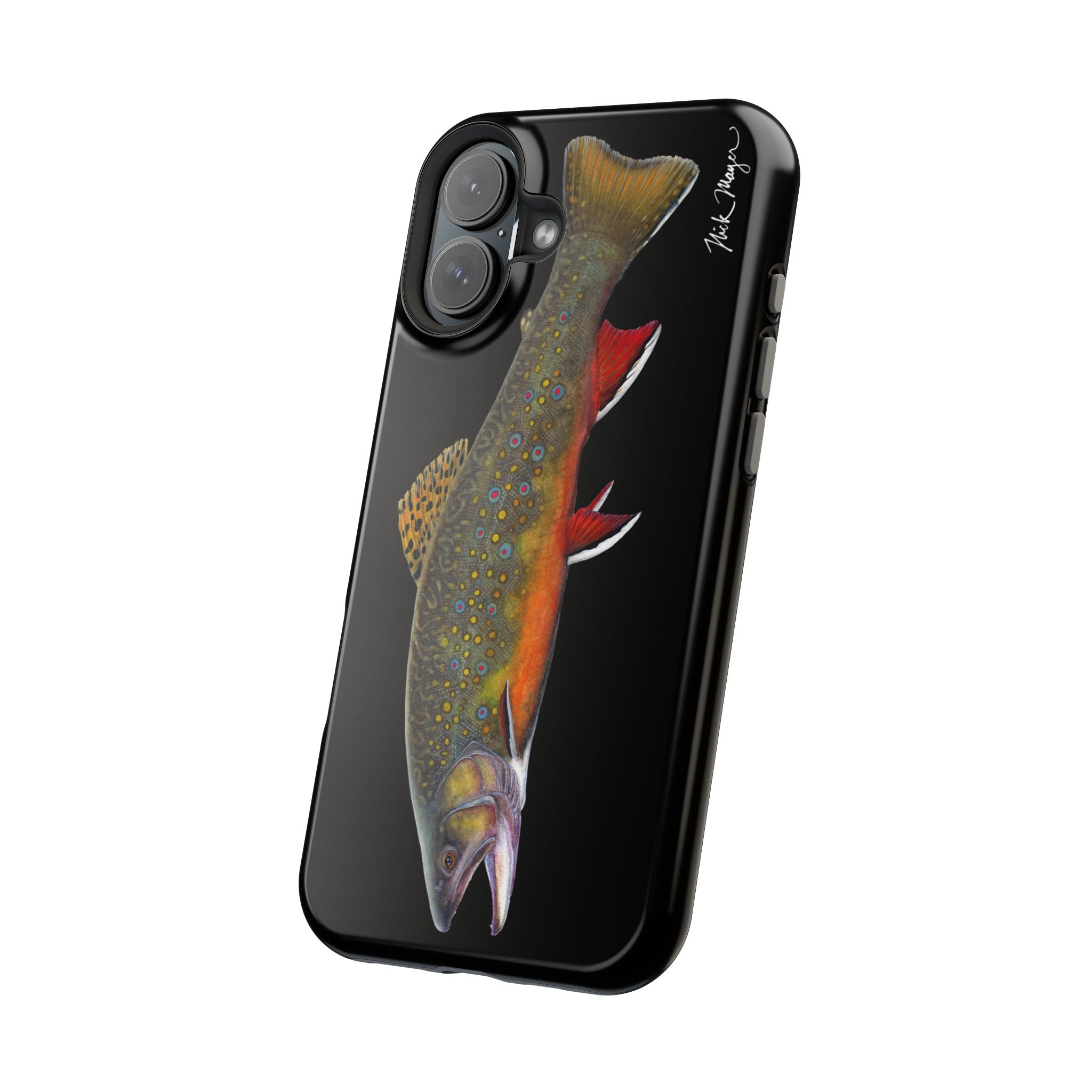 Brook Trout MagSafe Black iPhone Case