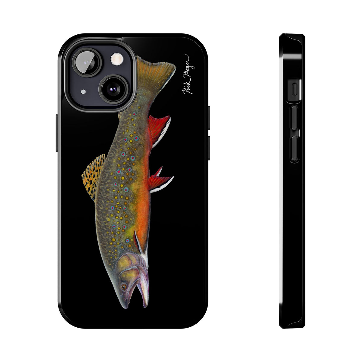 Brook Trout Black Phone Case (iPhone) Printify