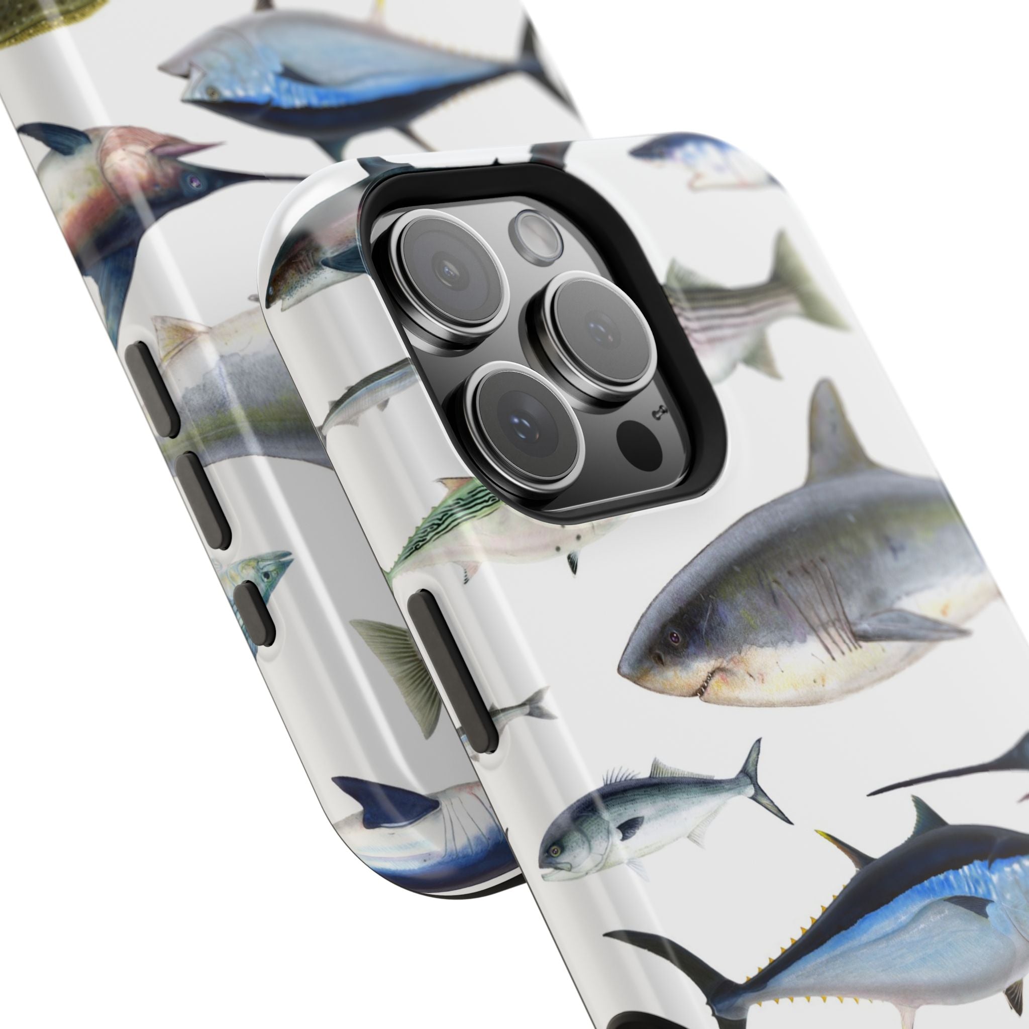 New England Fish White MagSafe iPhone Case