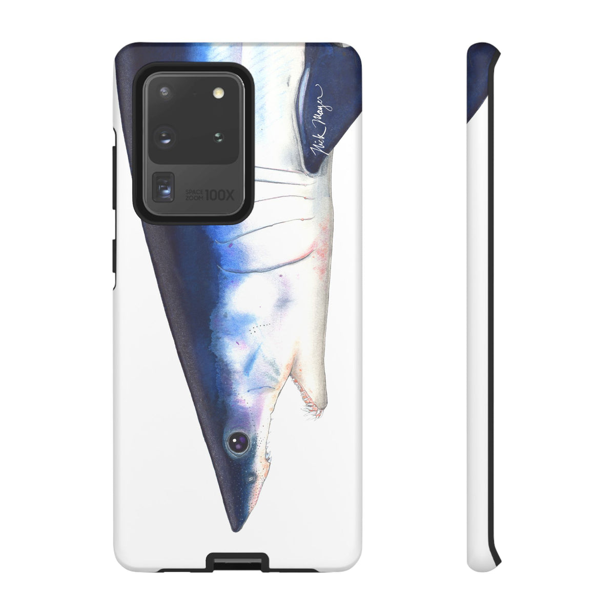 Mako Shark Face White Phone Case (Samsung) Printify