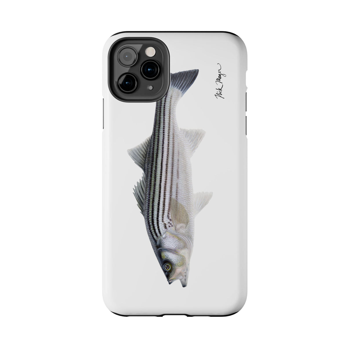 Schoolie Striper White Phone Case (iPhone) Printify
