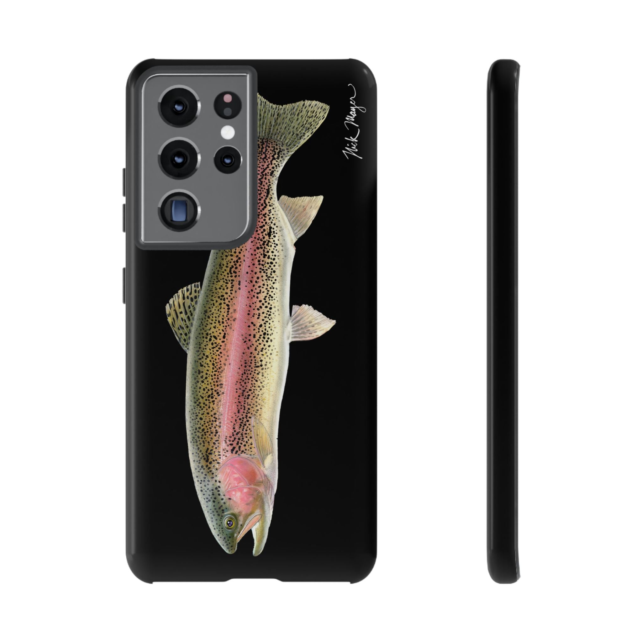 Rainbow Trout Black Phone Case (Samsung) Printify