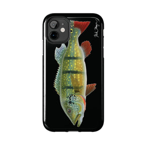 Peacock Bass Black iPhone Case