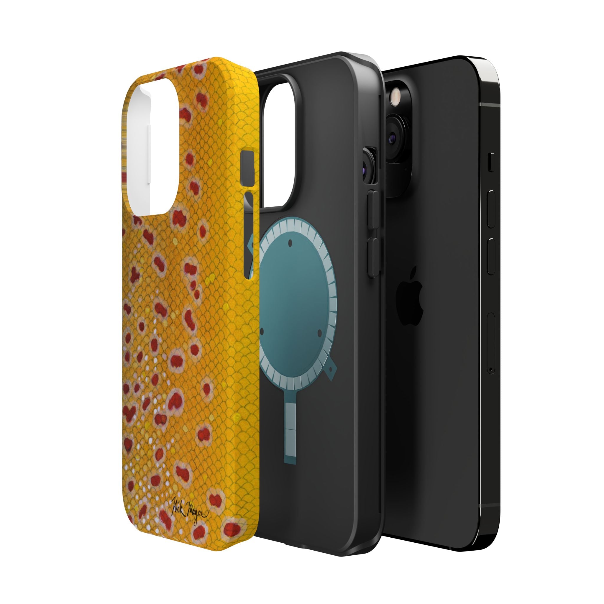 Brown Trout 3 Skin MagSafe iPhone Case