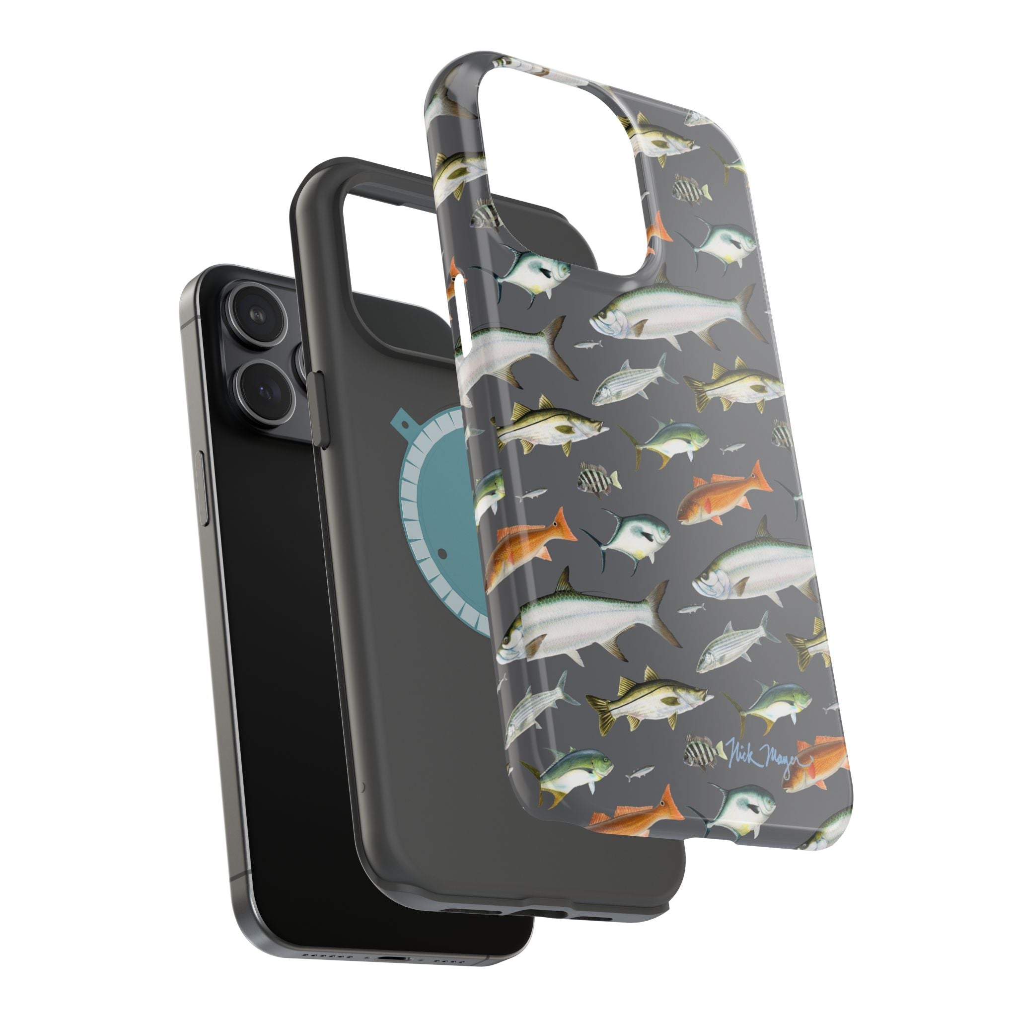 Southern Fish Grey MagSafe iPhone Case