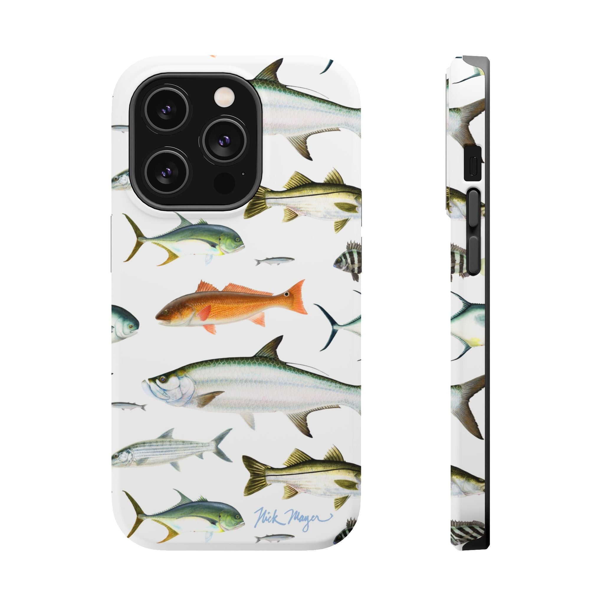 Southern Fish White MagSafe iPhone Case
