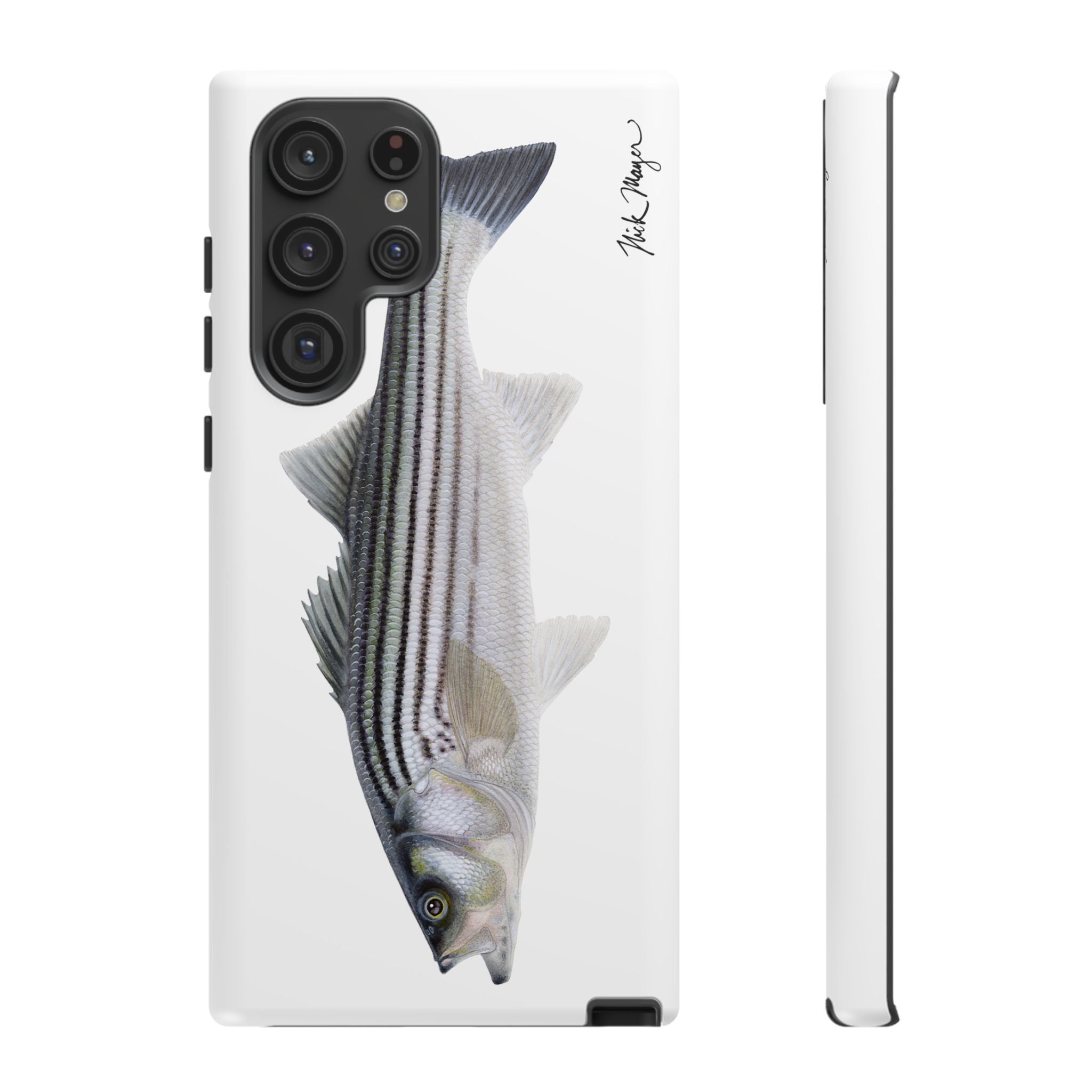 Schoolie Striper White Phone Case (Samsung) Printify