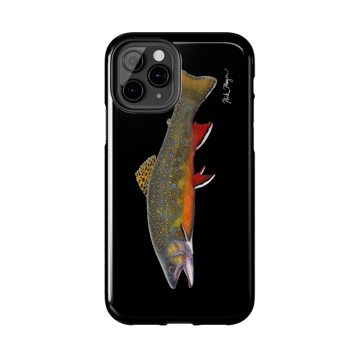 Brook Trout Black Phone Case (iPhone) Printify