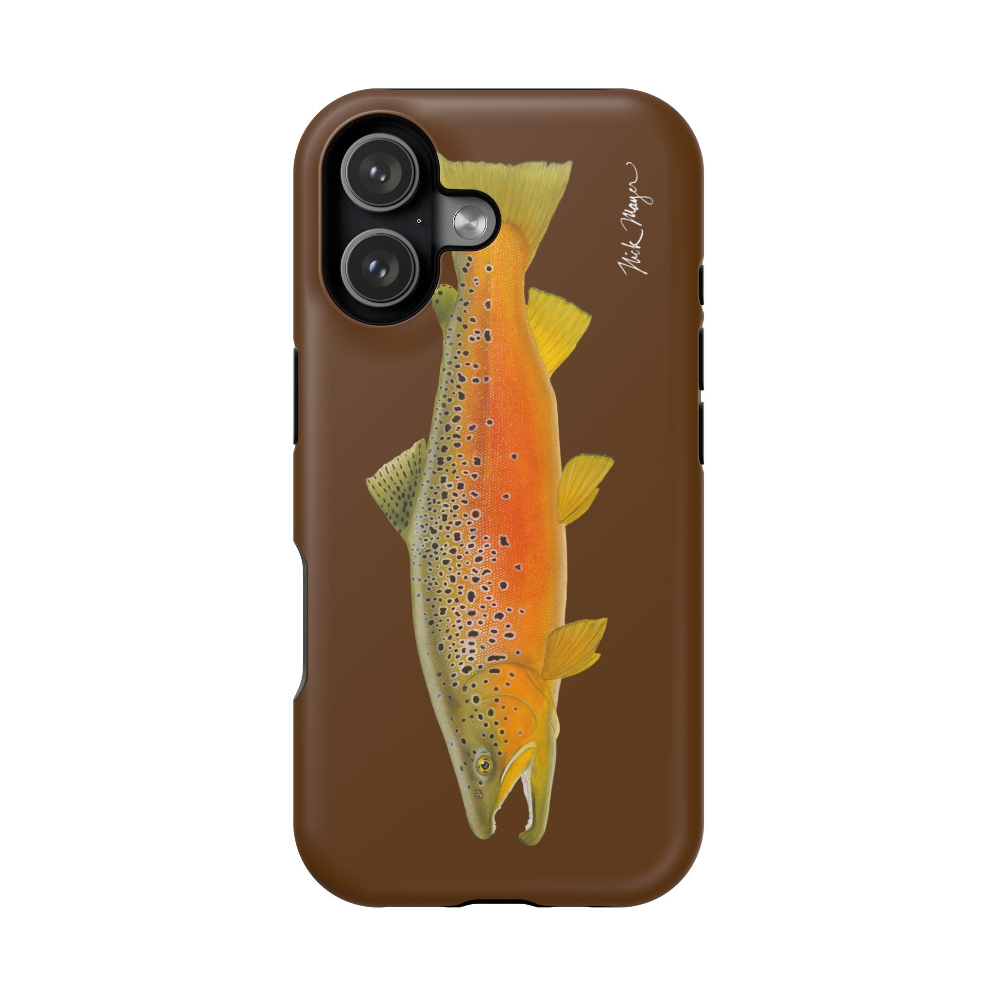 Brown Trout 2 Brown MagSafe iPhone Case, Limited Run