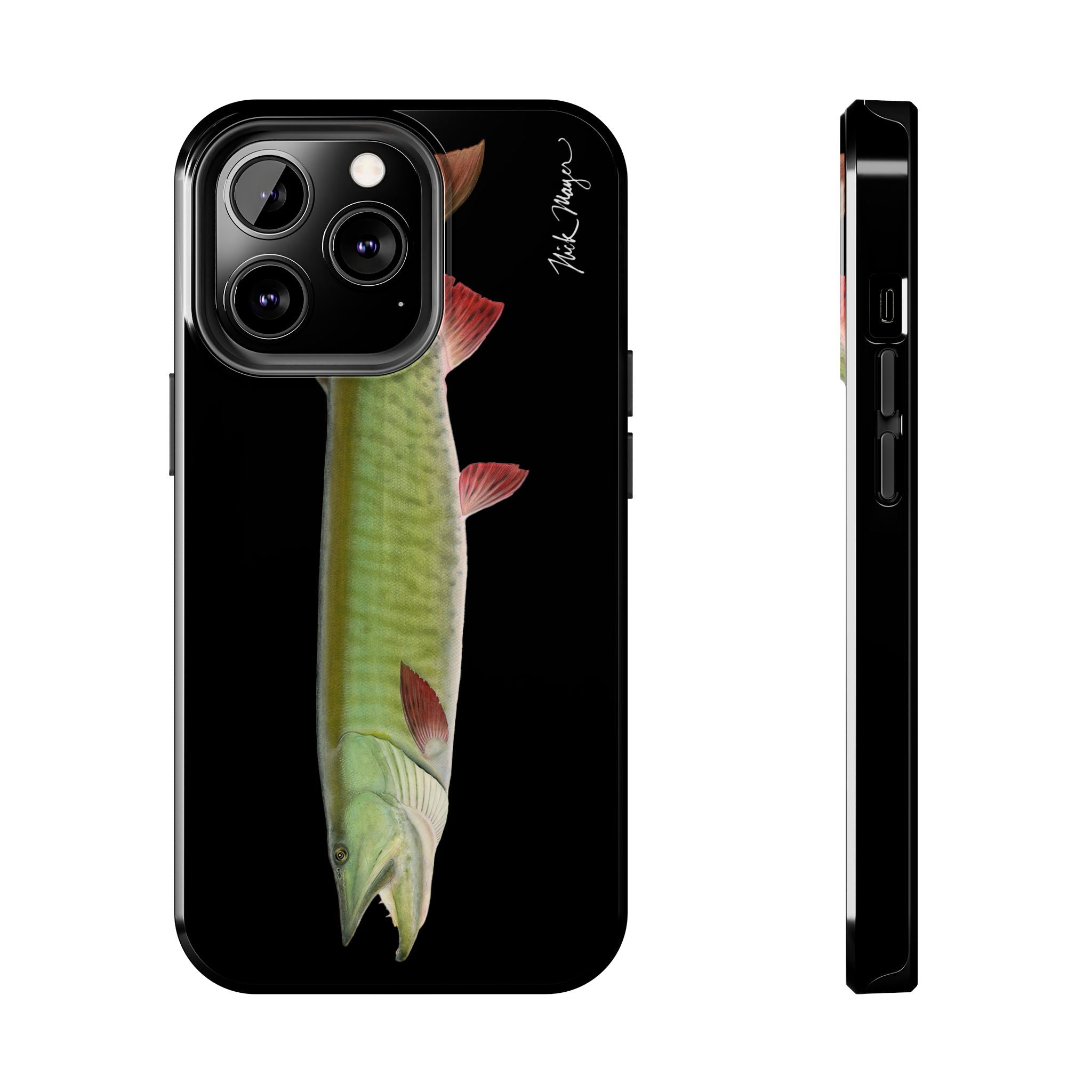 Trophy Muskie Black Phone Case (iPhone)