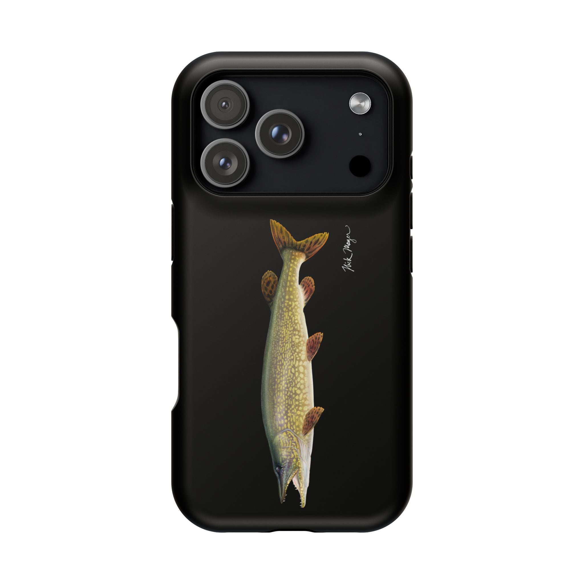 Northern Pike MagSafe Black iPhone Case Printify