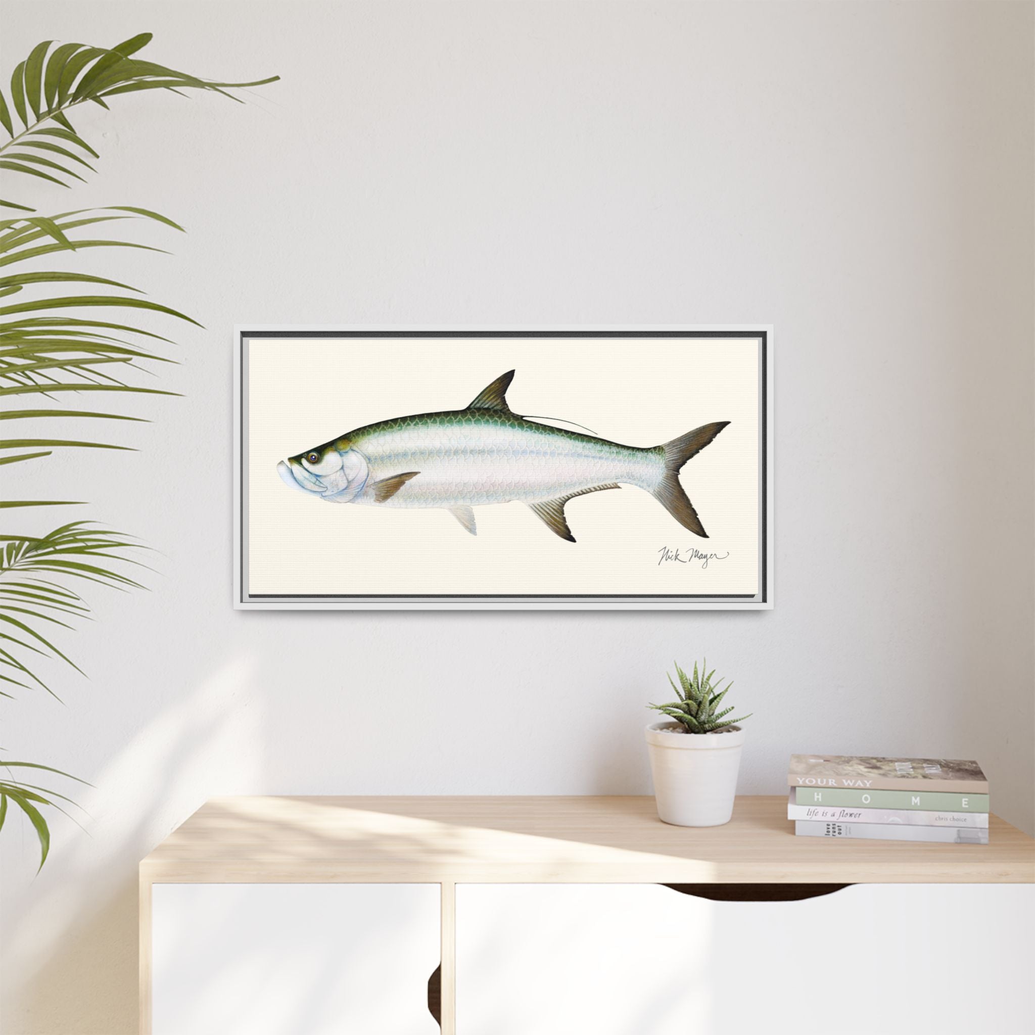 Tarpon Framed Canvas Print Printify