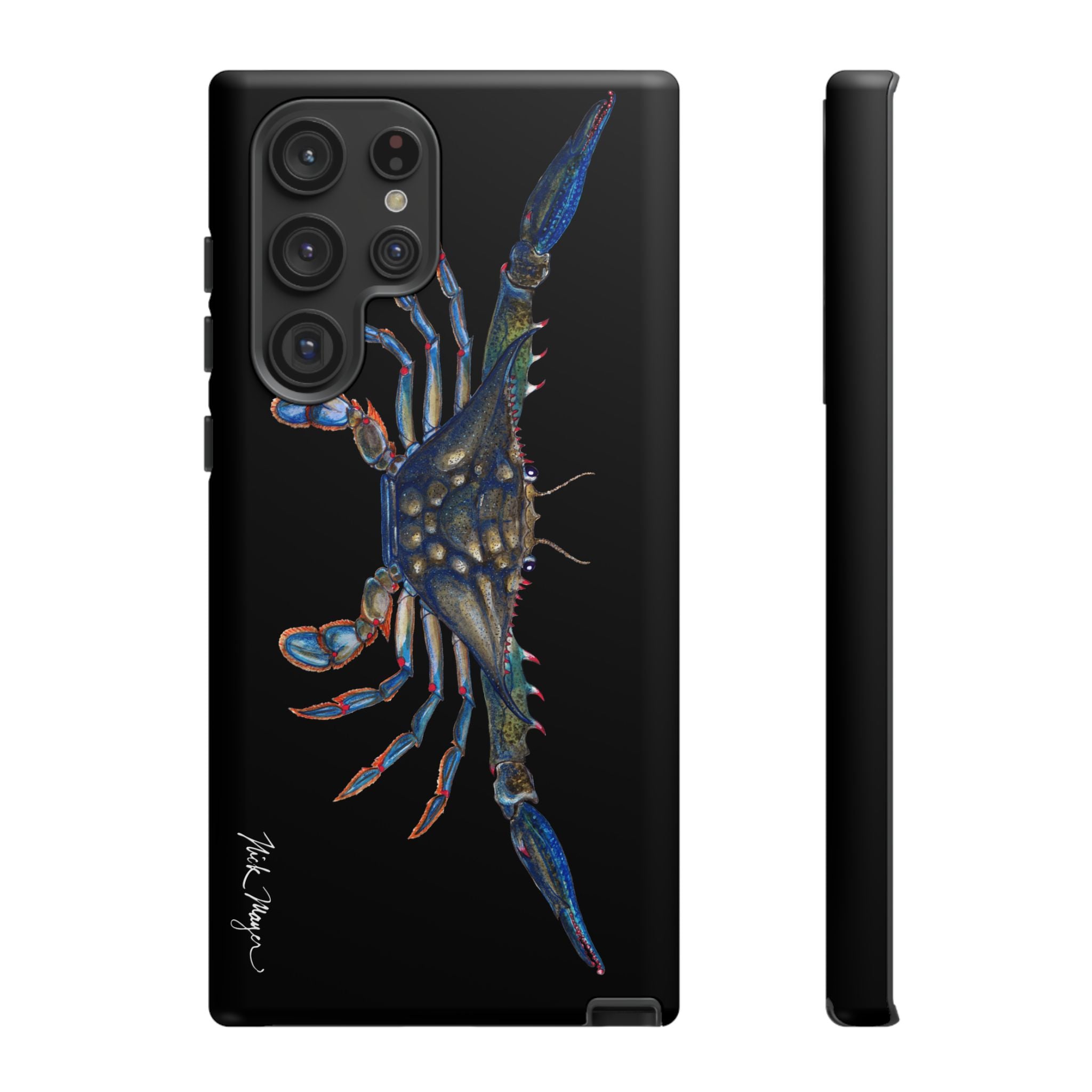 Blue Crab Black Phone Case (Samsung)