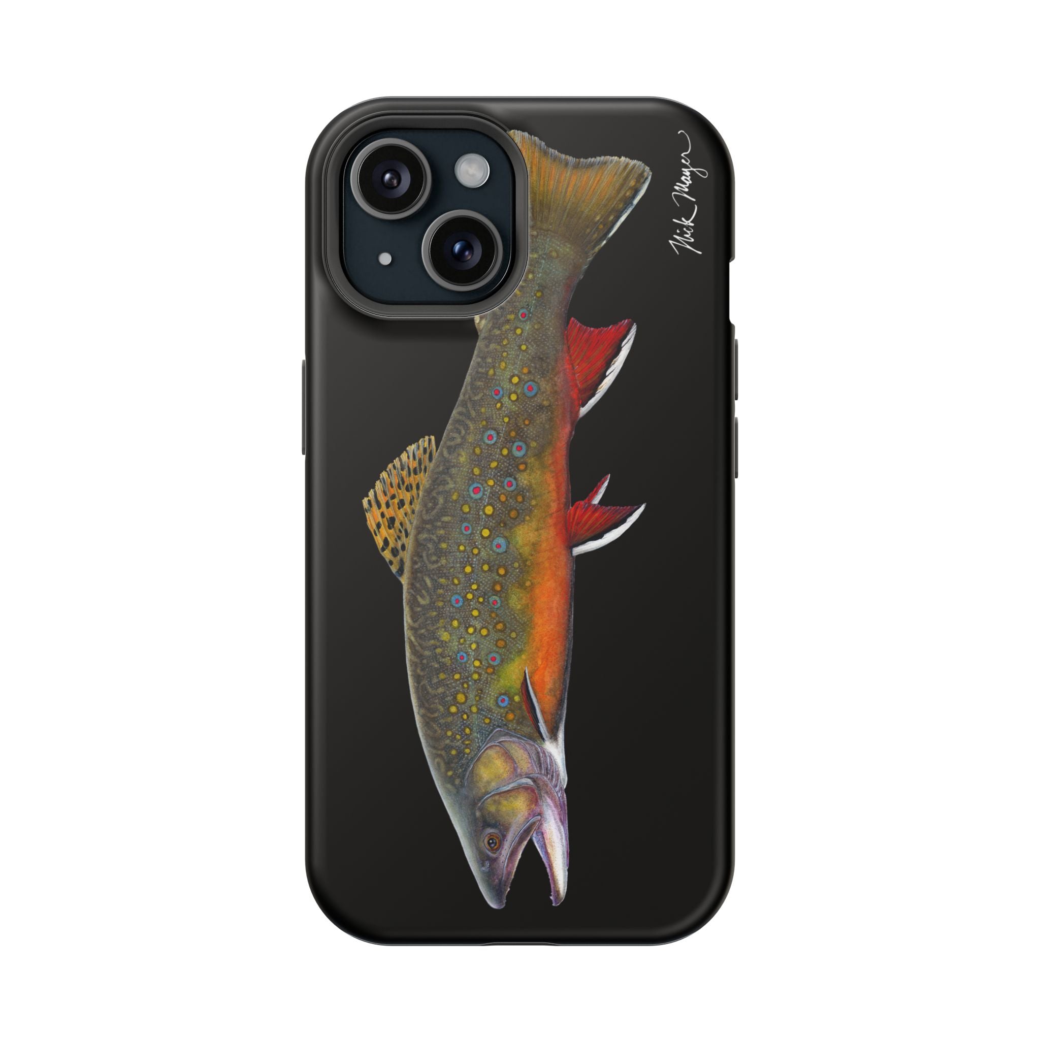 Brook Trout MagSafe Black iPhone Case