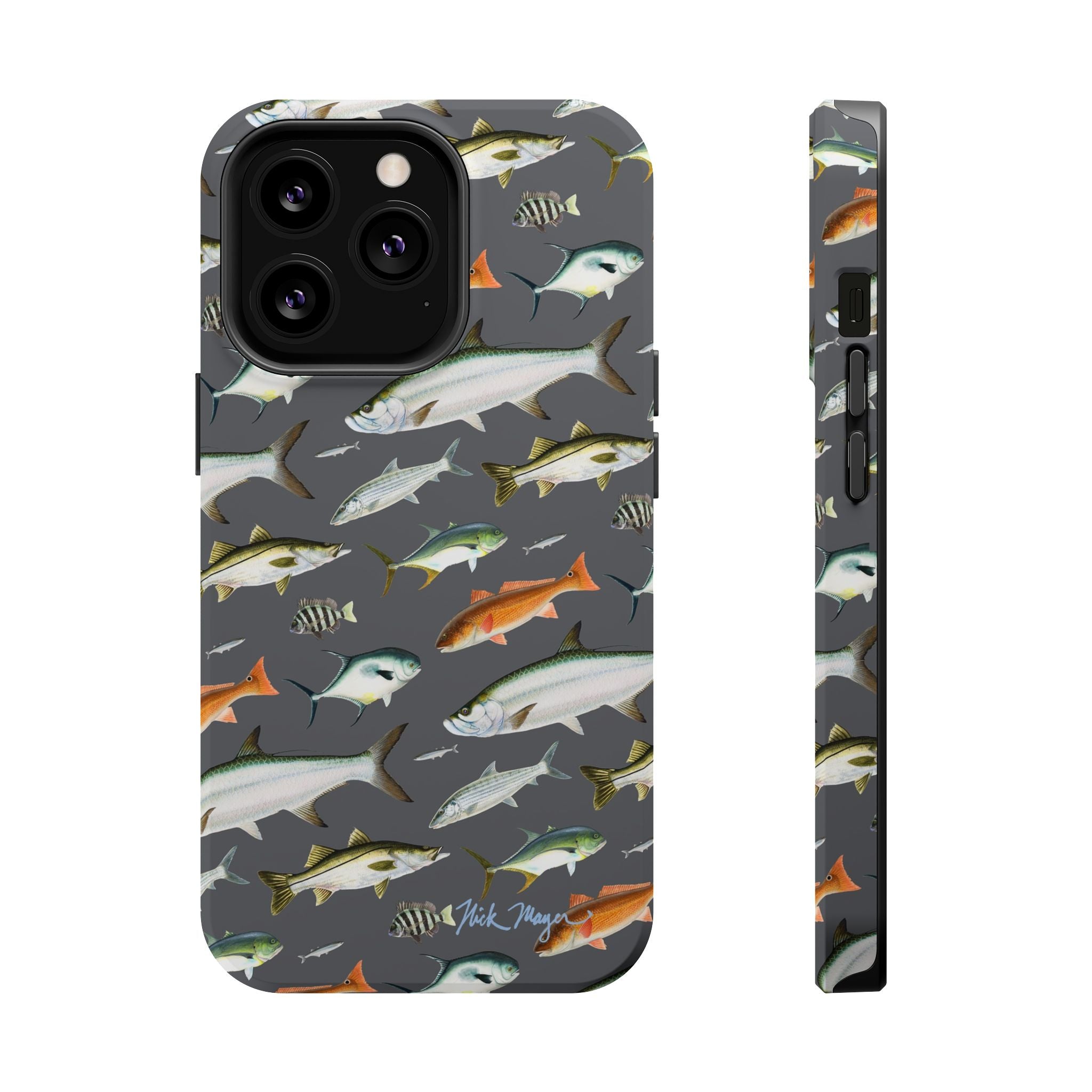Southern Fish Grey MagSafe iPhone Case