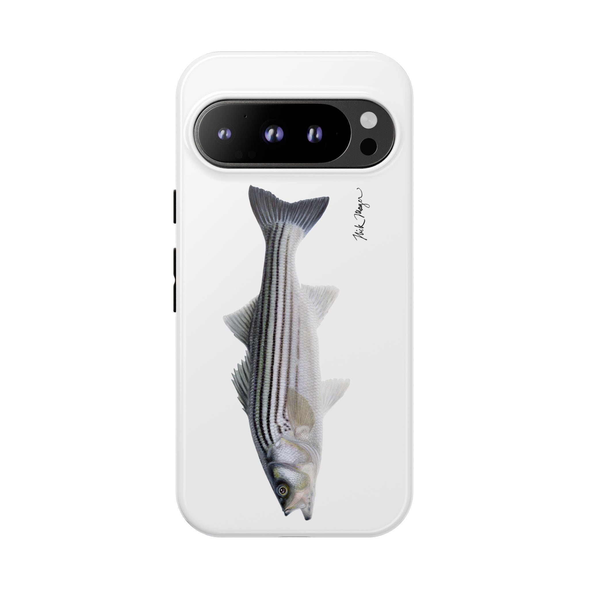Schoolie Striper White Phone Case (Samsung) Printify