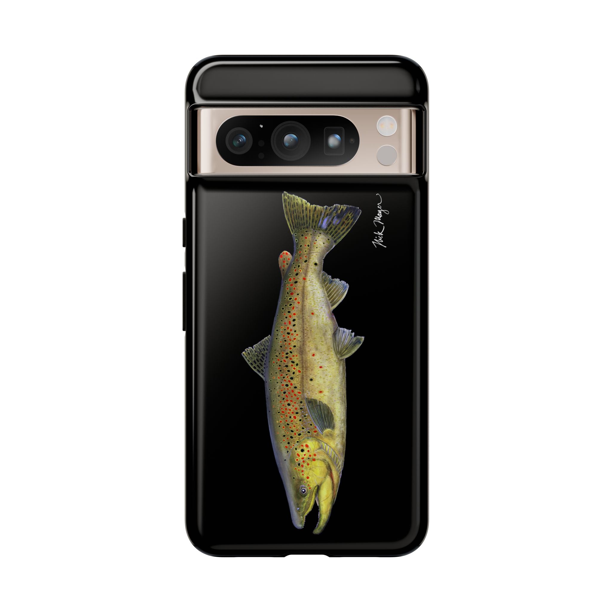 Brown Trout Black Phone Case (Samsung)
