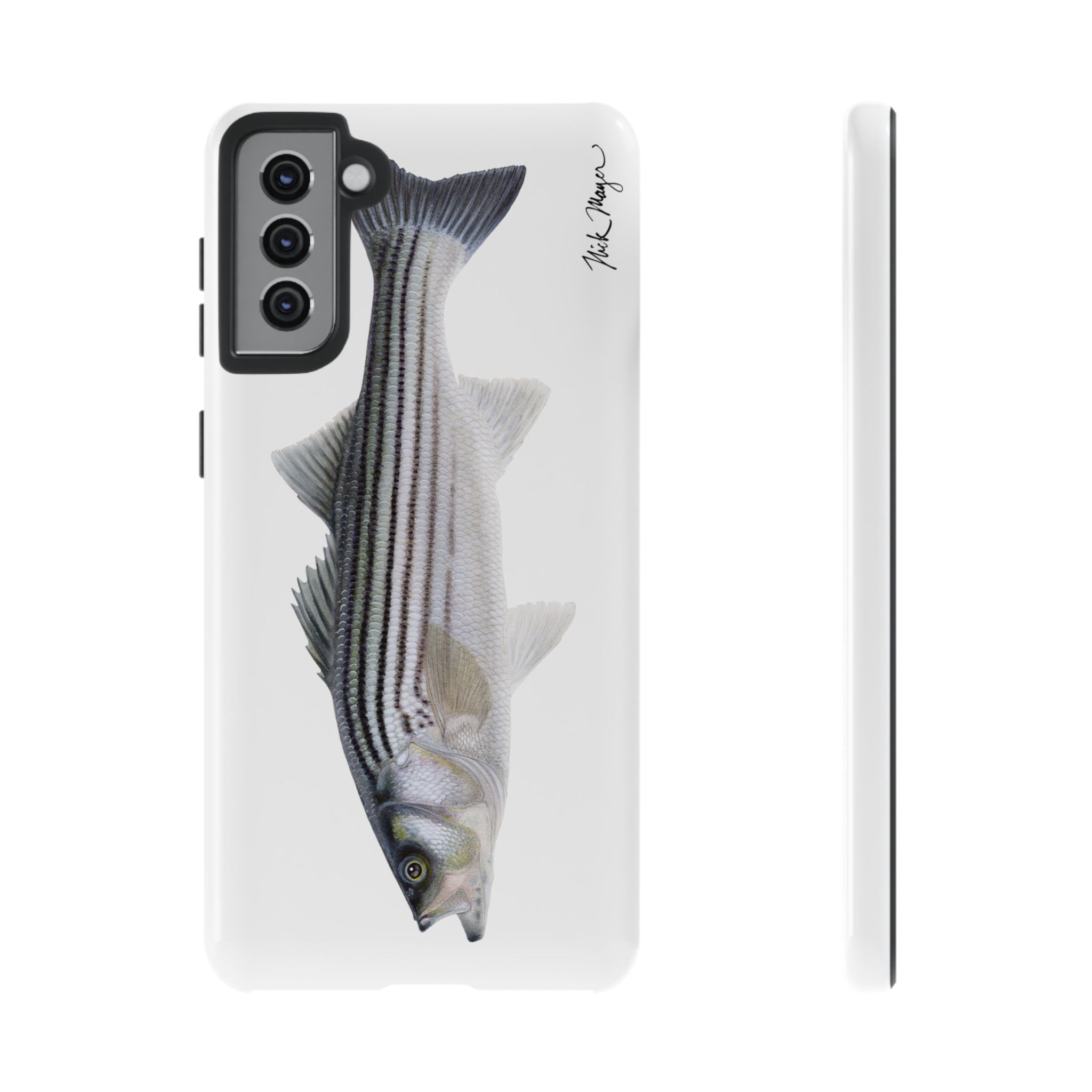 Schoolie Striper White Phone Case (Samsung) Printify