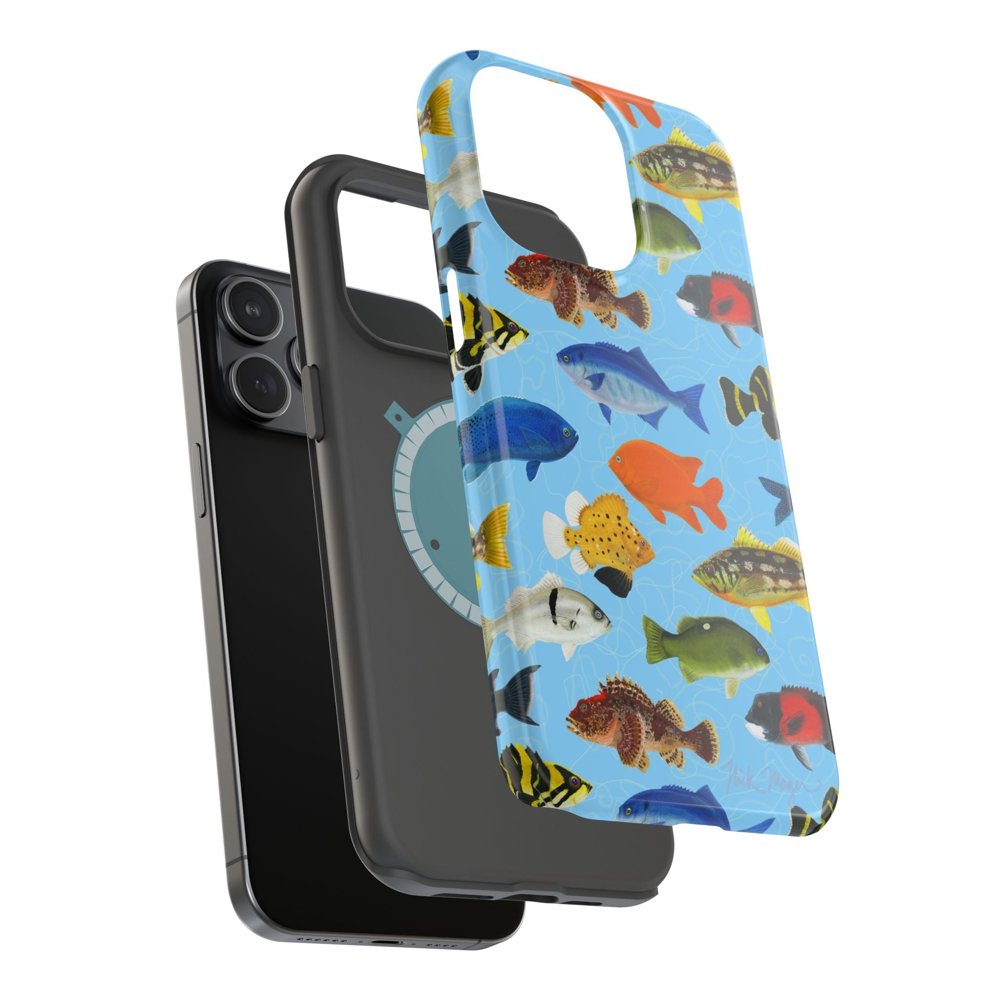 California Fish Blue MagSafe iPhone Case
