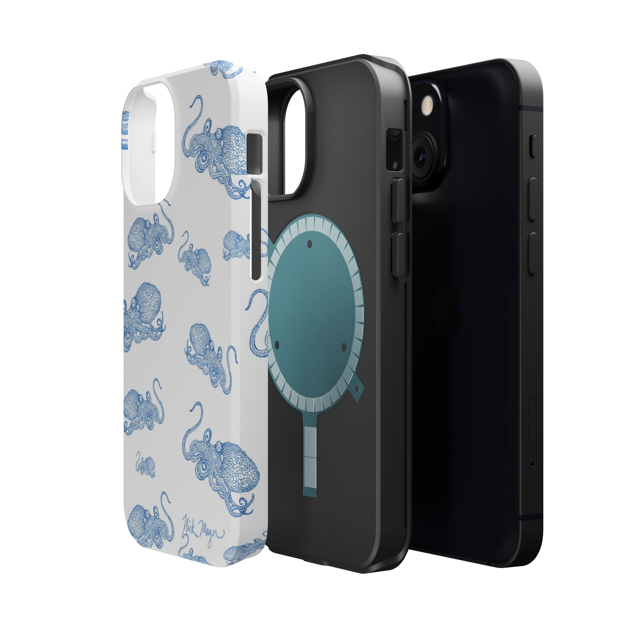 Blue Octopus 2 MagSafe iPhone Case