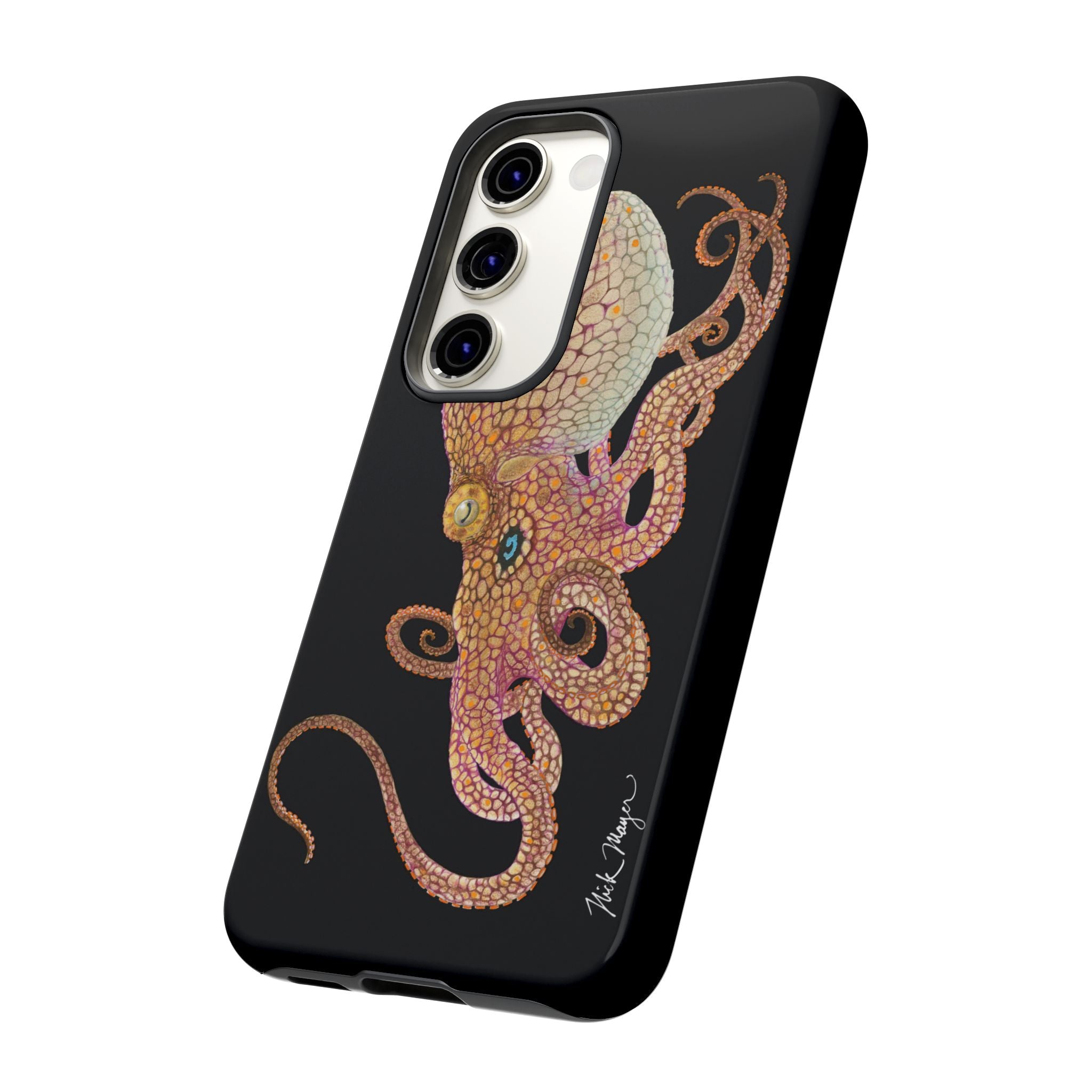 Two Spot Octopus Black Phone Case (Samsung)
