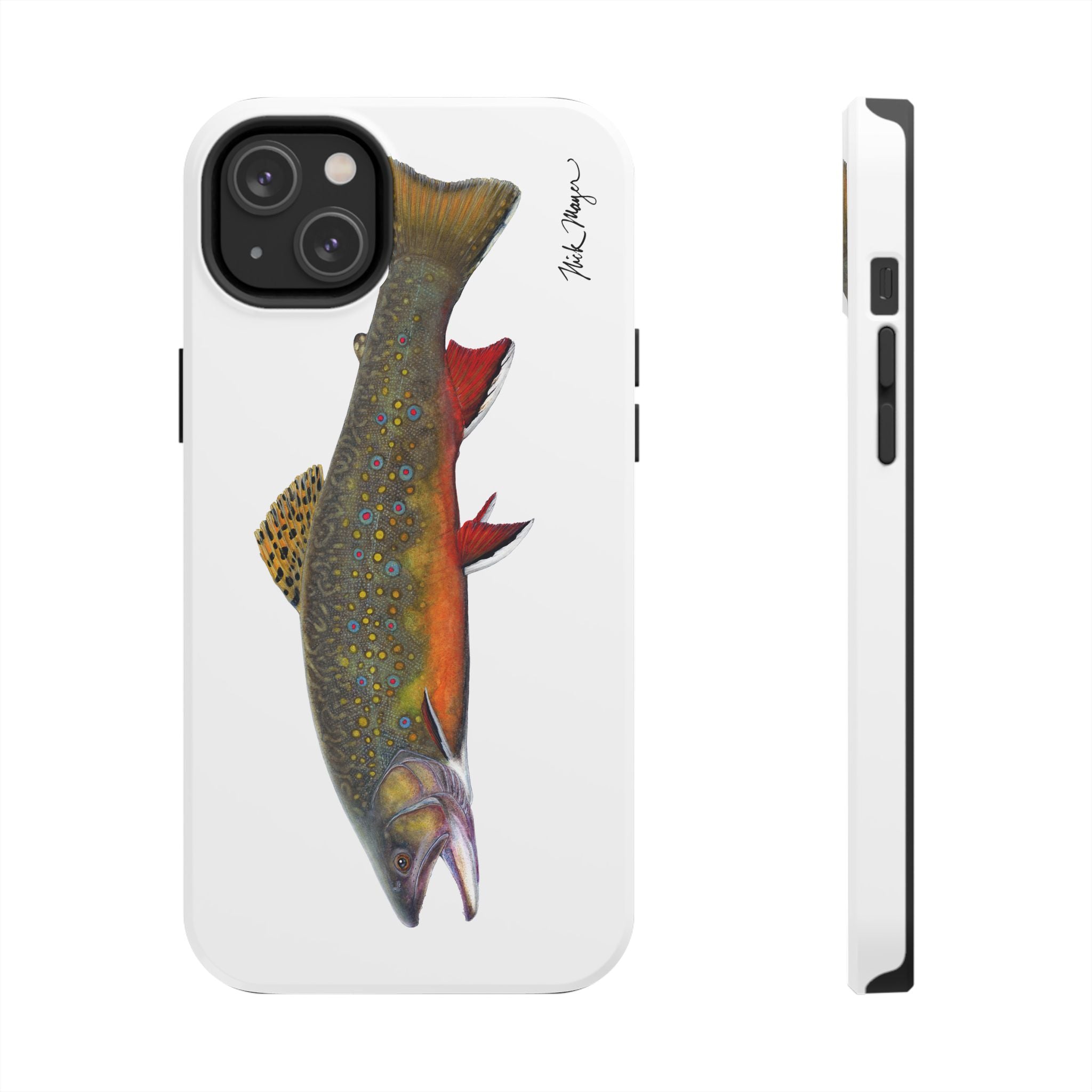 Brook Trout White Phone Case (iPhone)