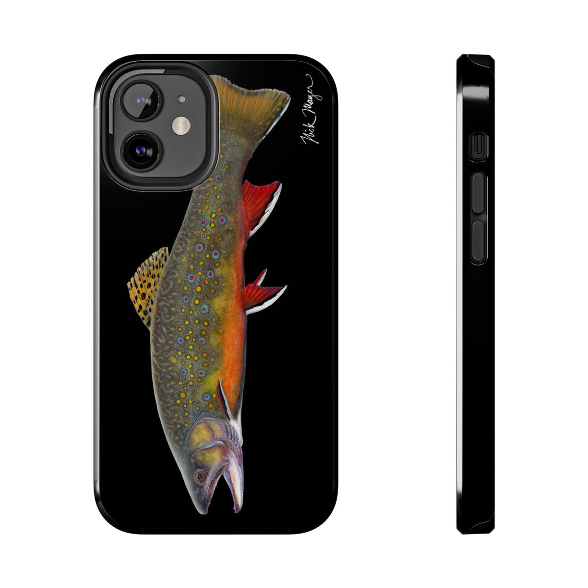 Brook Trout Black Phone Case (iPhone) Printify