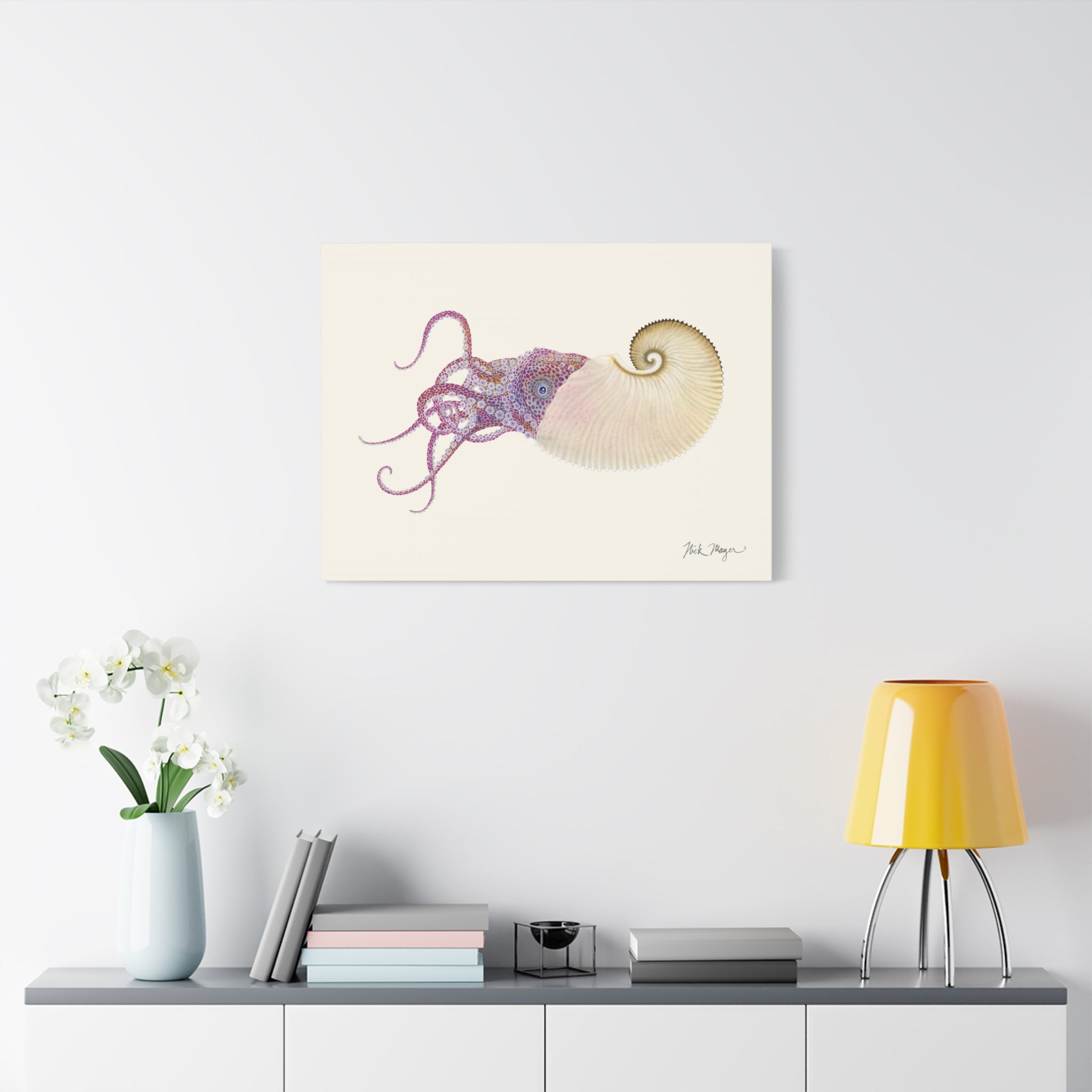 Paper Nautilus Canvas Print