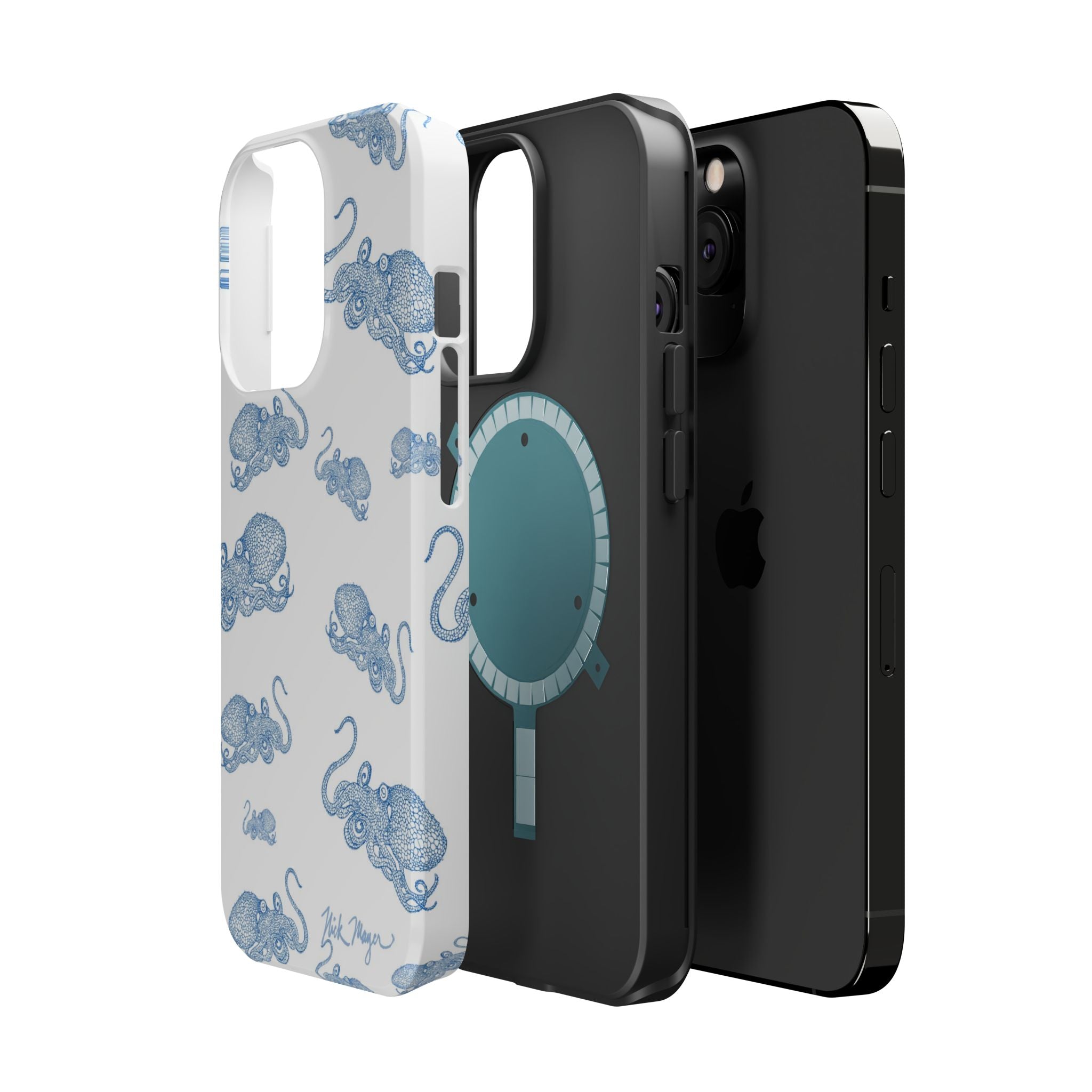 Blue Octopus 2 MagSafe iPhone Case