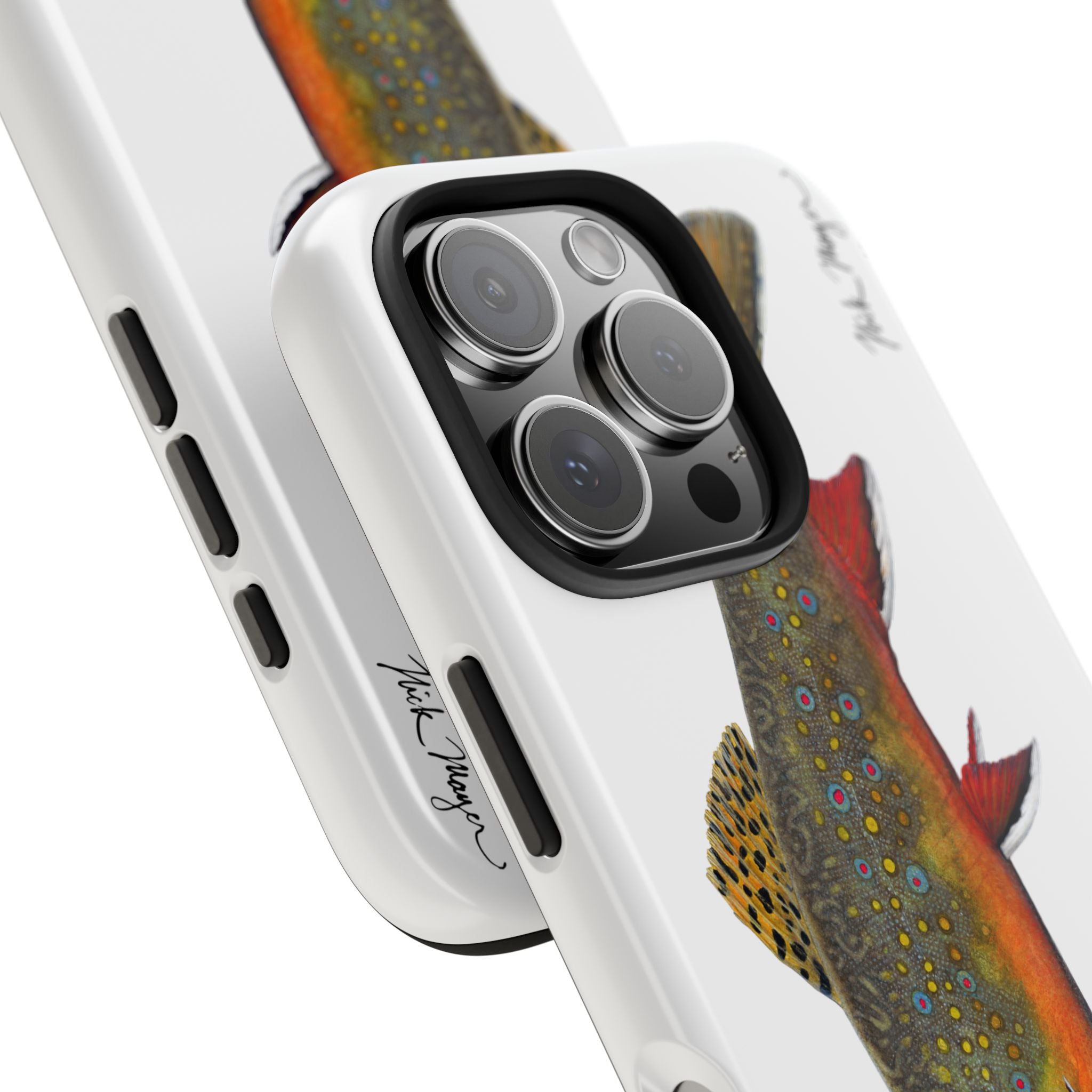 Brook Trout White Phone Case (iPhone)