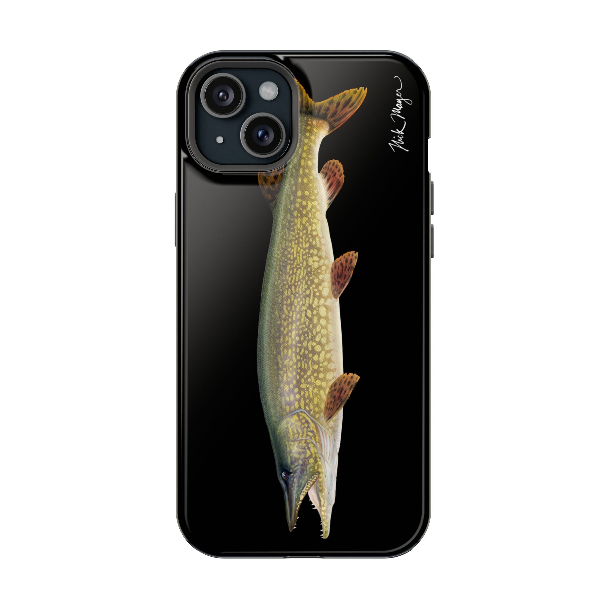 Northern Pike MagSafe Black iPhone Case Printify