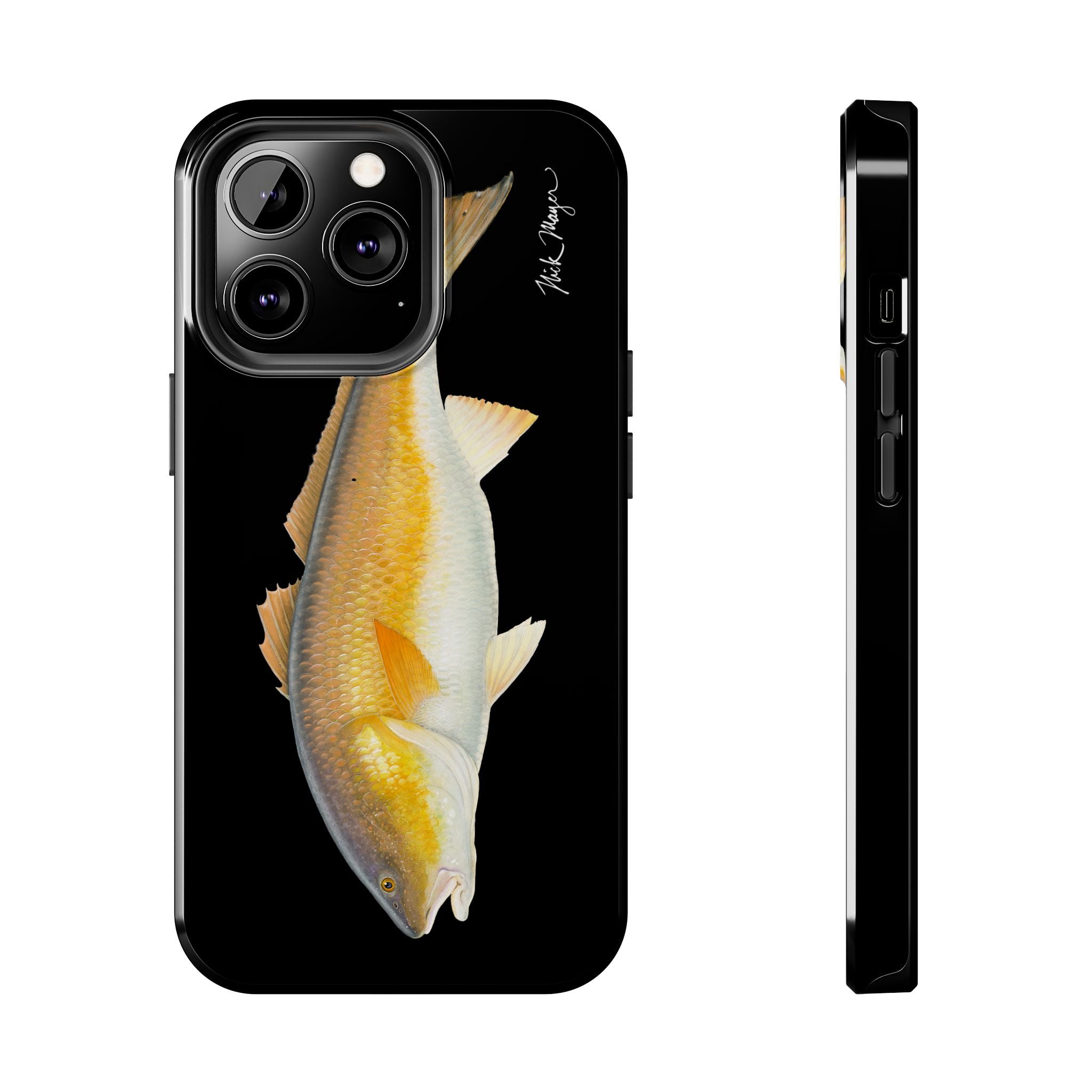 Bull Redfish Black Phone Case (iPhone)
