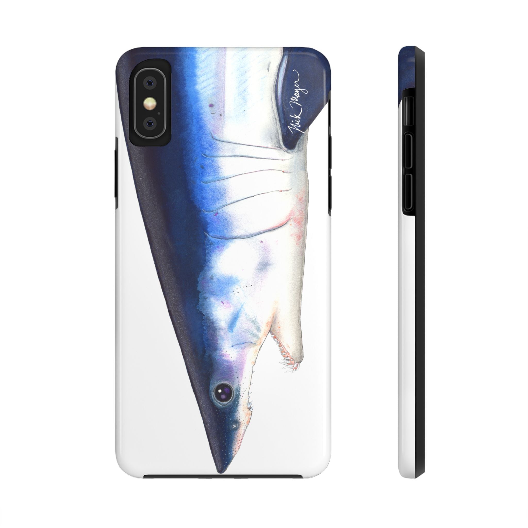 Mako Shark Face White Phone Case (iPhone)