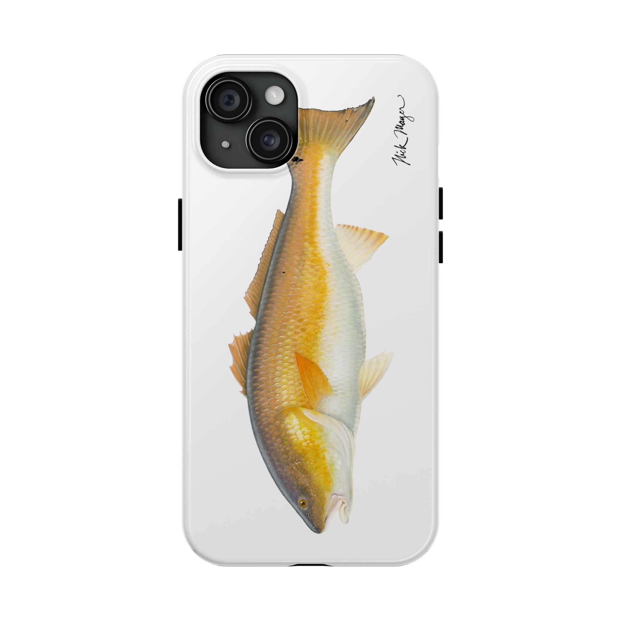 Bull Redfish White Phone Case (iPhone)