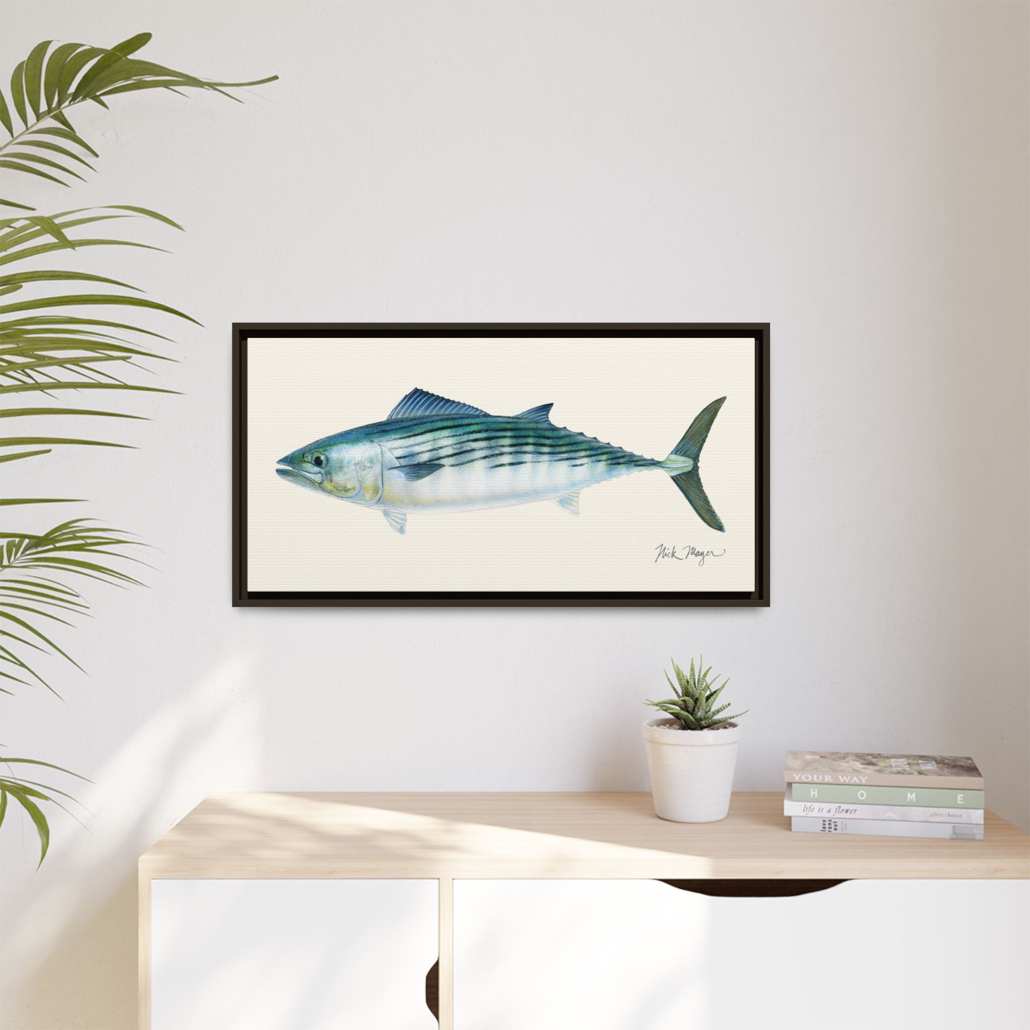 Bonito Framed Canvas Print Printify