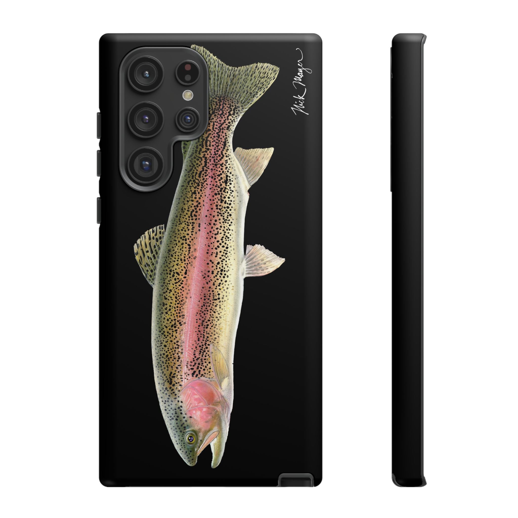 Rainbow Trout Black Phone Case (Samsung) Printify