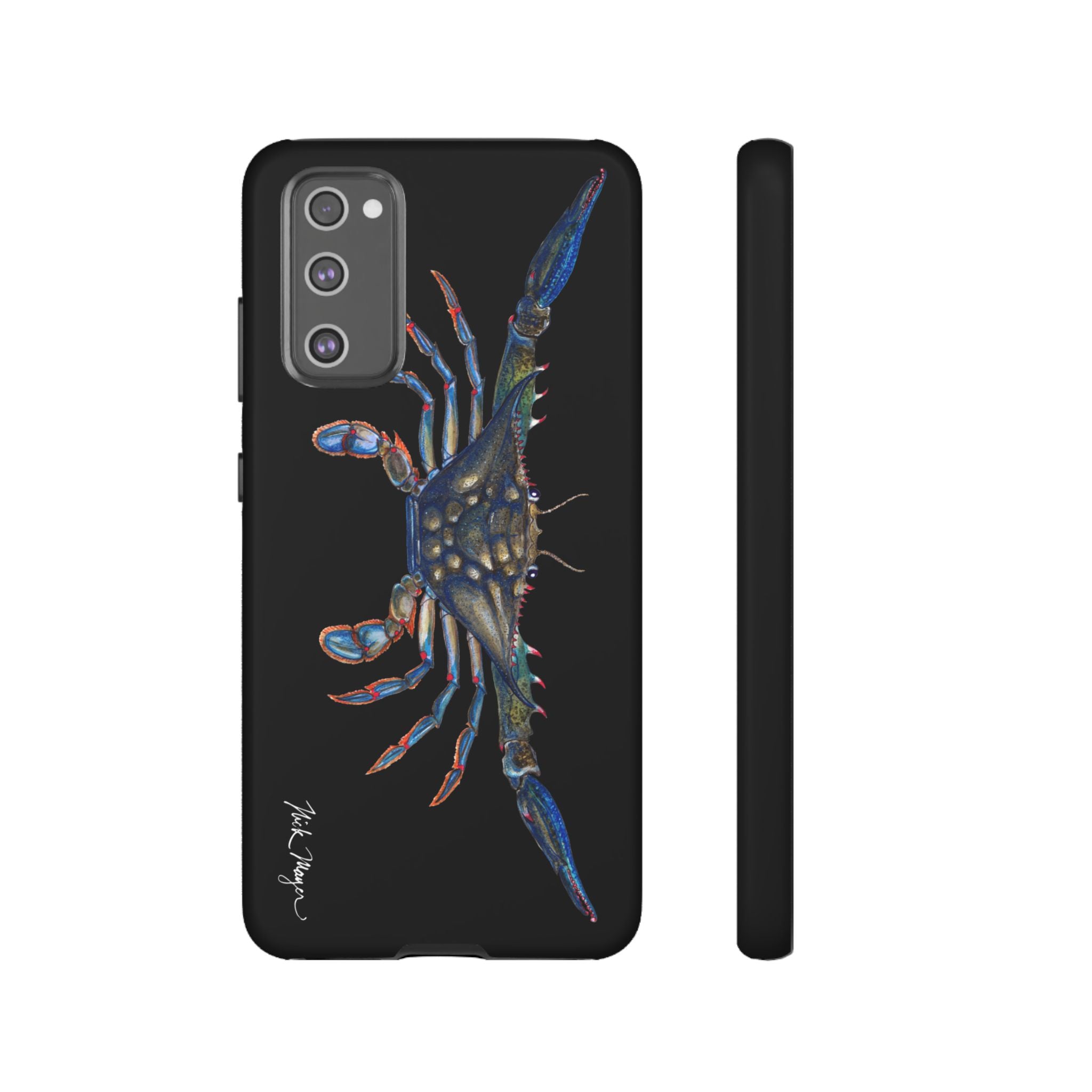 Blue Crab Black Phone Case (Samsung)