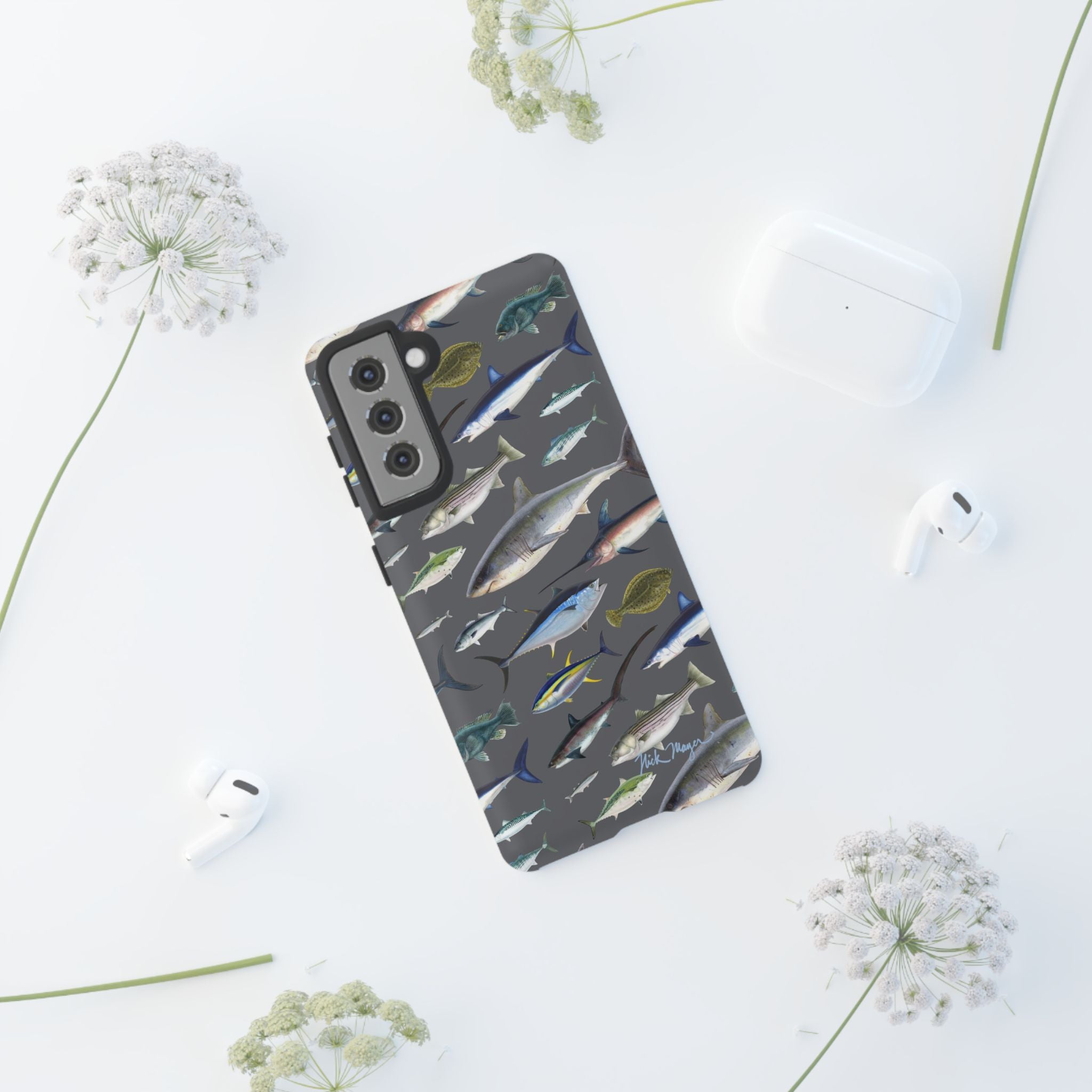 New England Offshore Fish Grey Phone Case, NEW!  (Samsung)