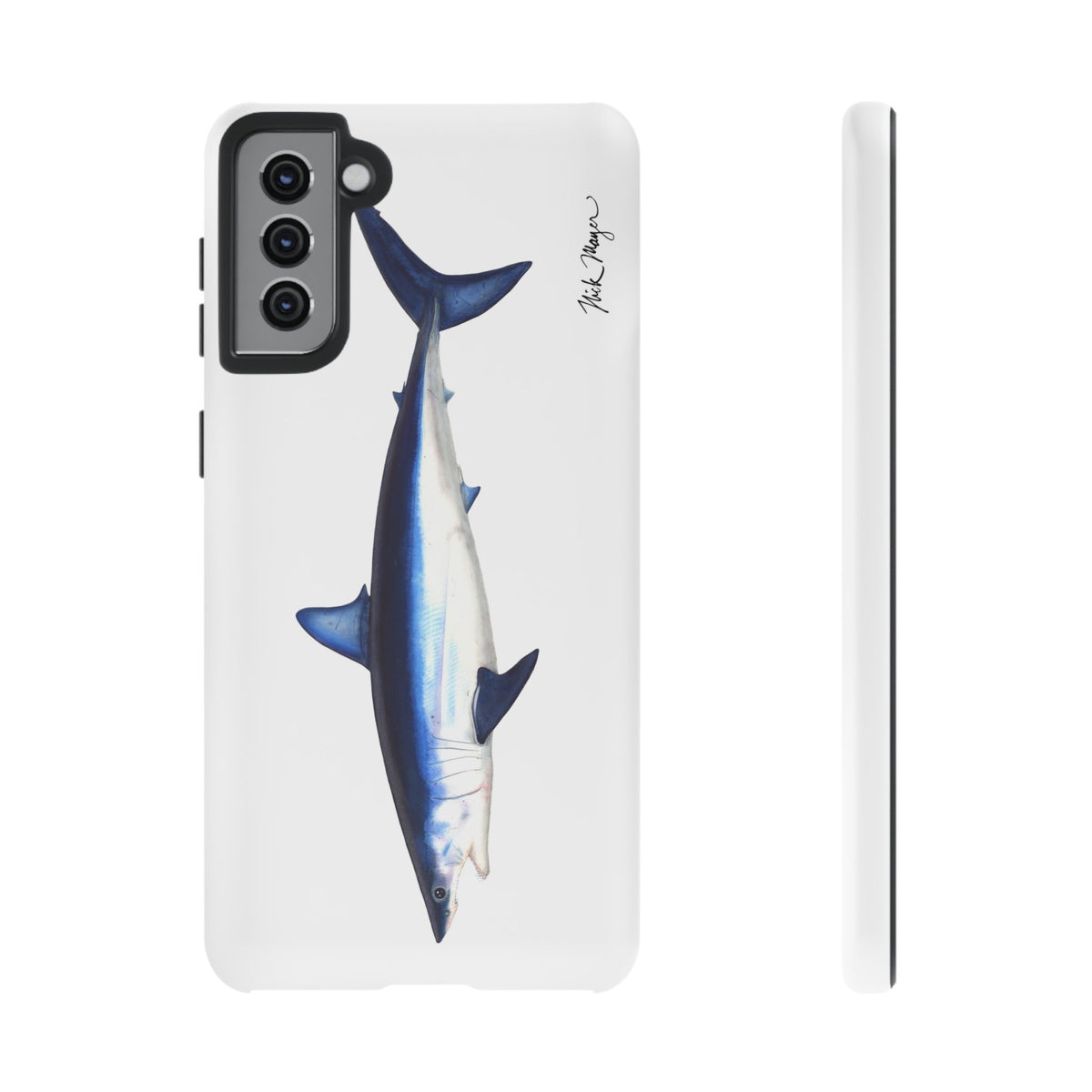 Mako Shark White Phone Case (Samsung) Printify