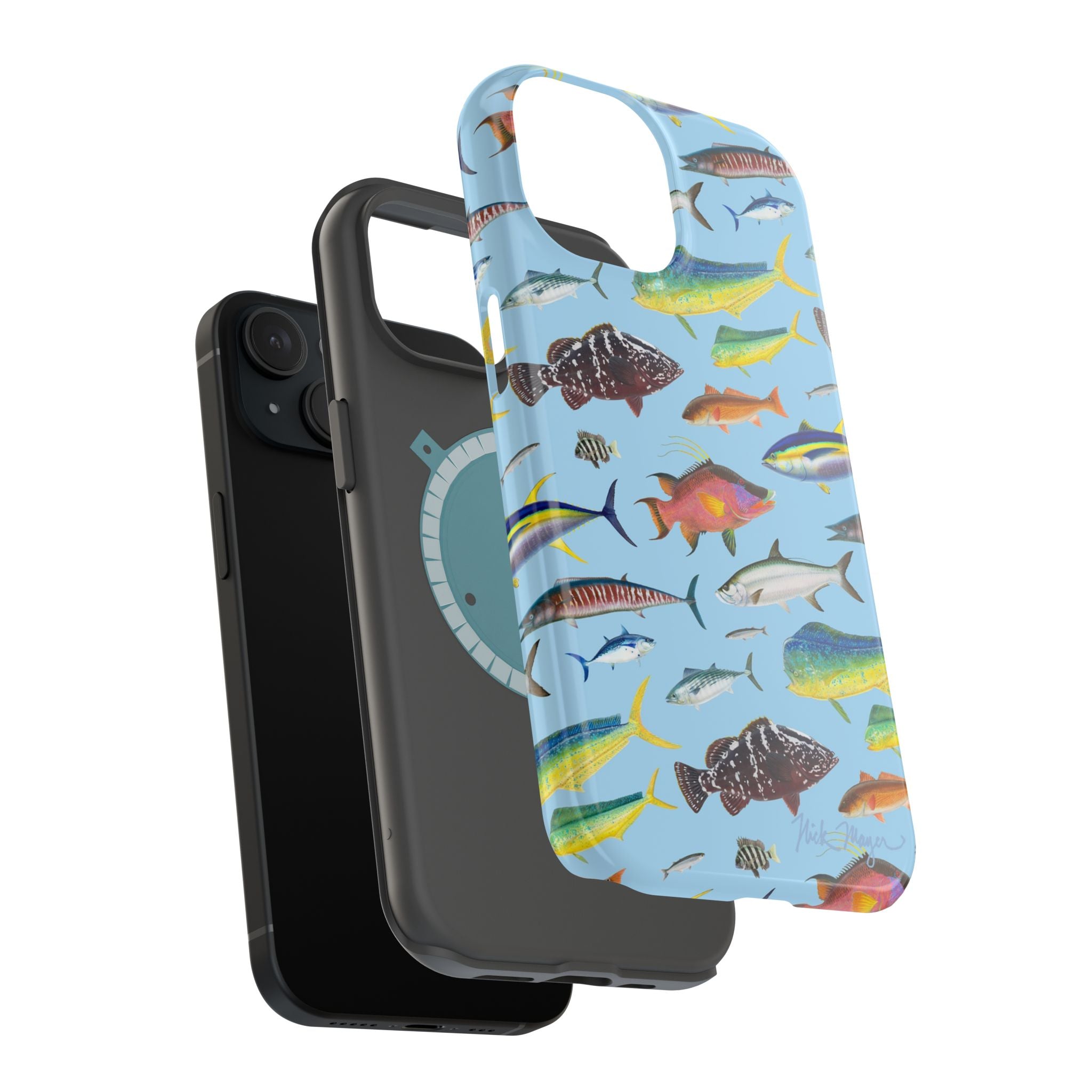 Southern Offshore Fish Blue MagSafe iPhone Case