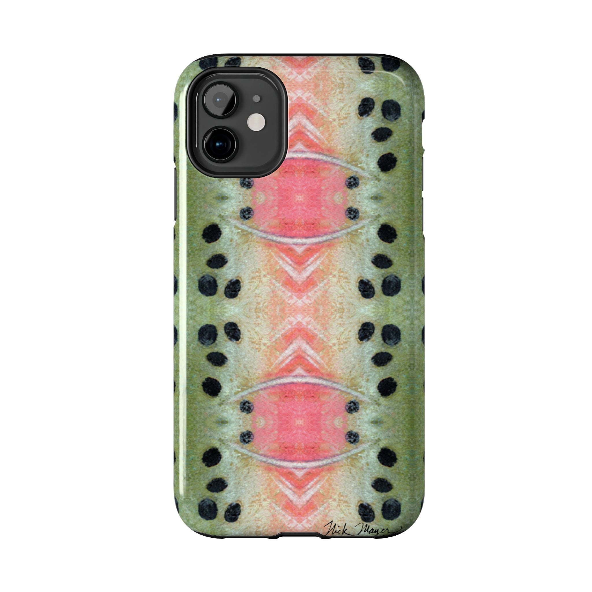 Nick Mayer's Rainbow Trout iPhone Case: Durable