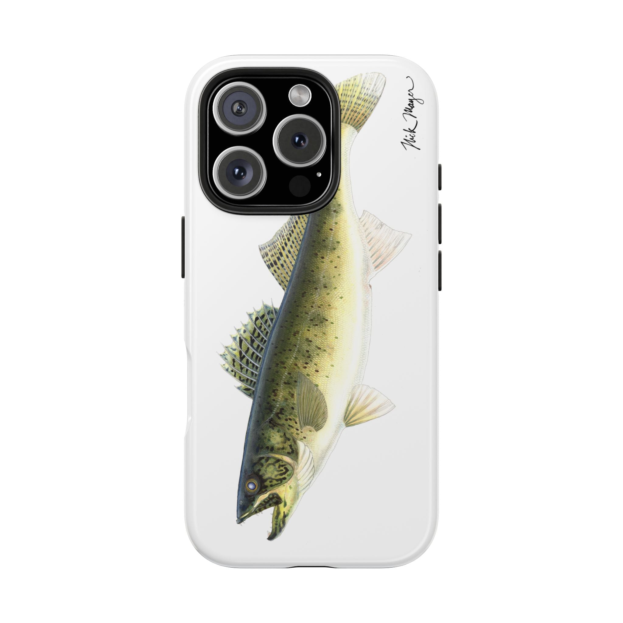 Walleye White Phone Case (iPhone)