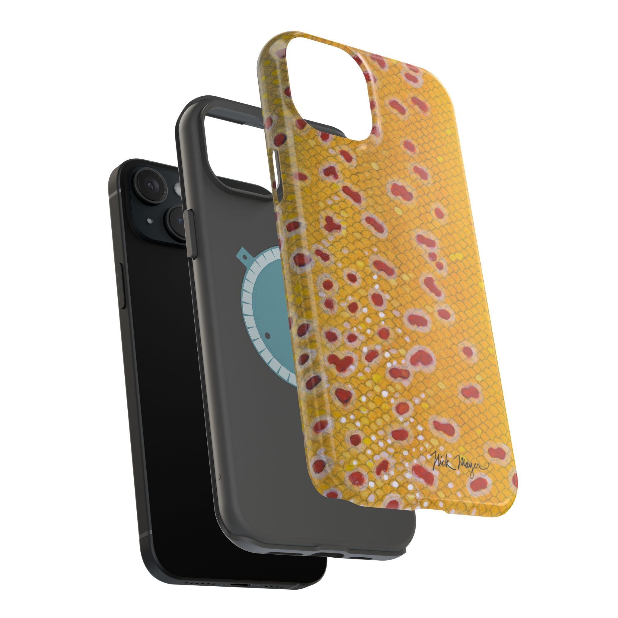 Brown Trout 3 Skin MagSafe iPhone Case