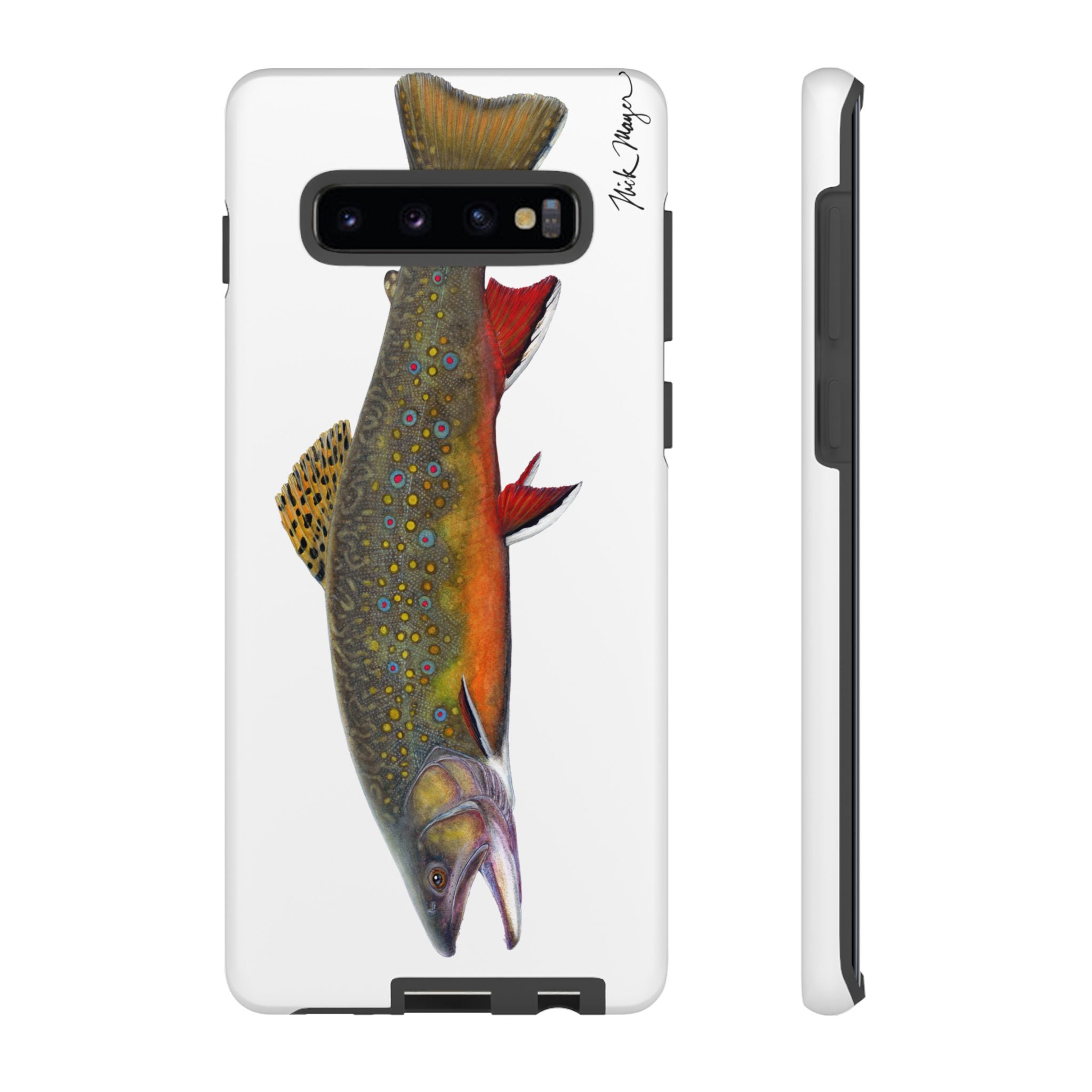 Brook Trout White Phone Case (Samsung)