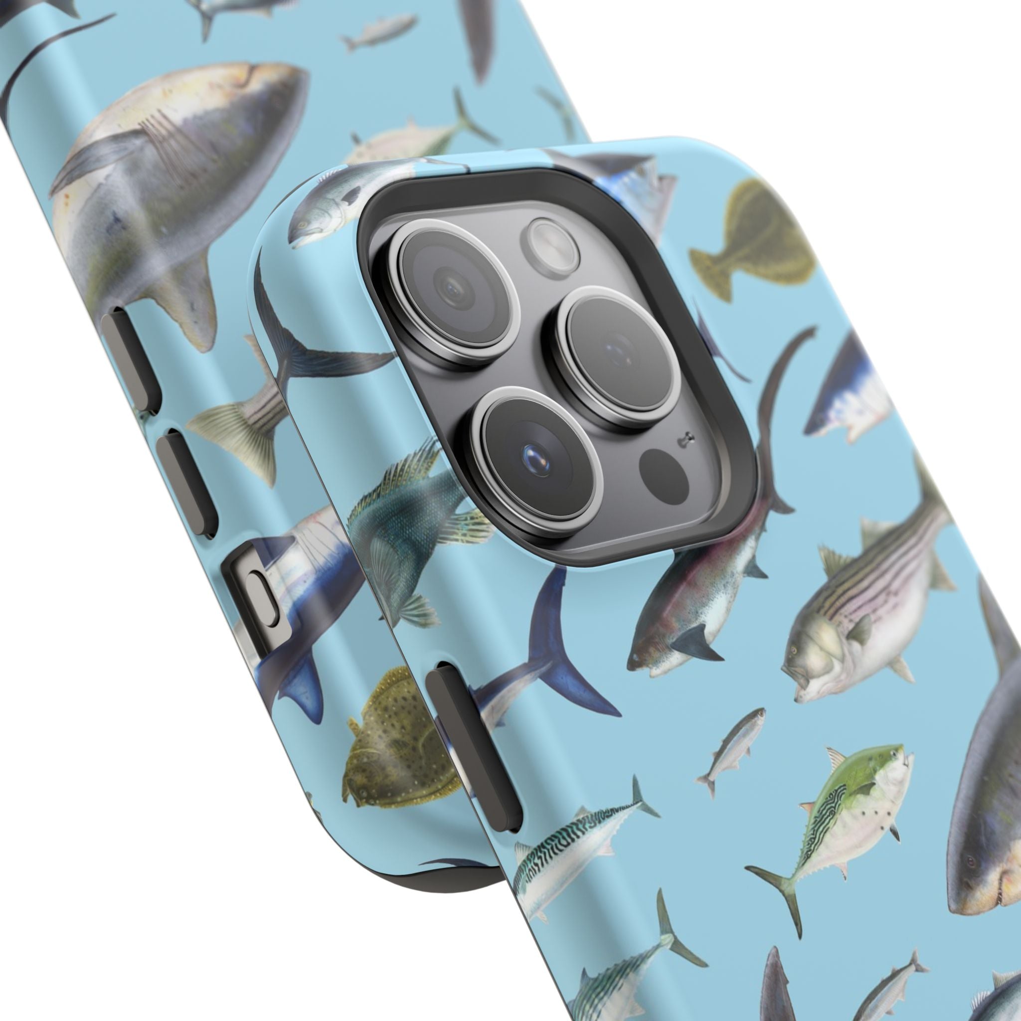 New England Fish Blue MagSafe iPhone Case