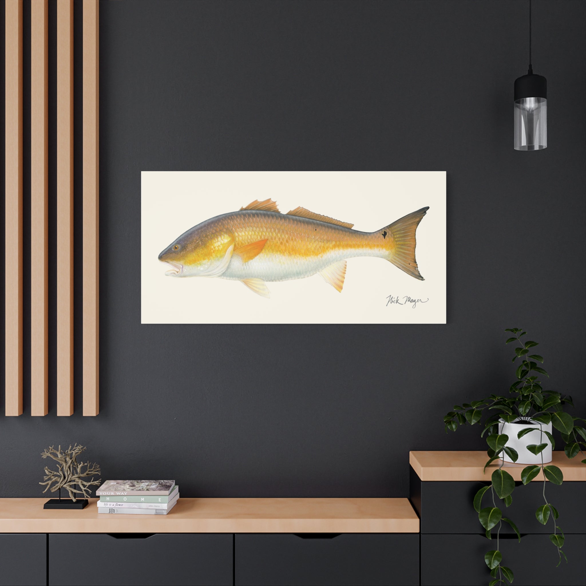 Bull Redfish Canvas Print Printify