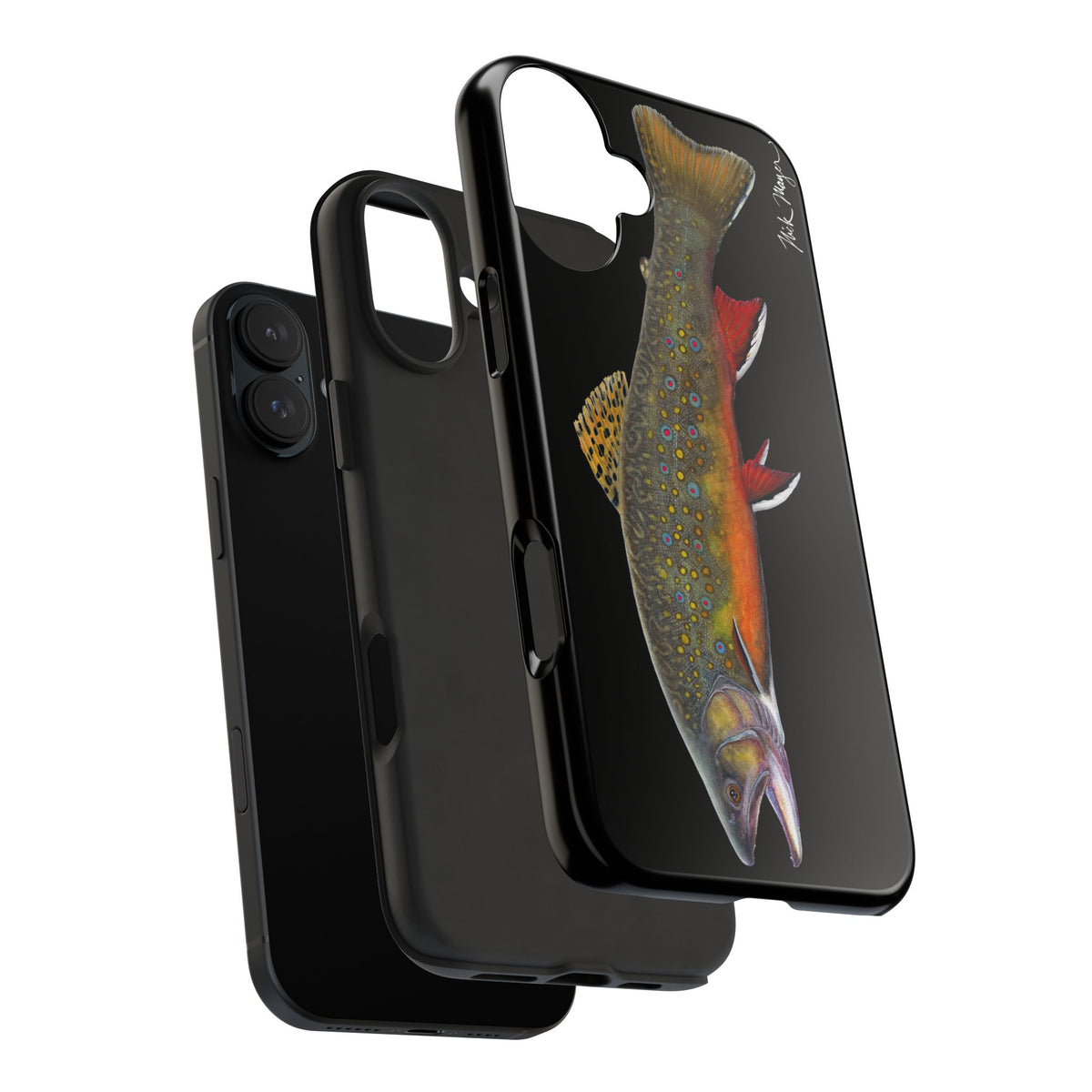 Brook Trout Black Phone Case (iPhone) Printify