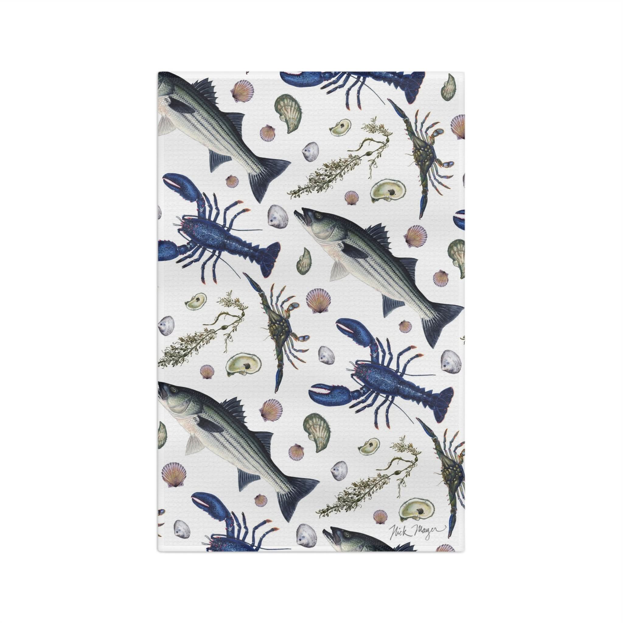 NE Seafood 2 Soft Kitchen Towel