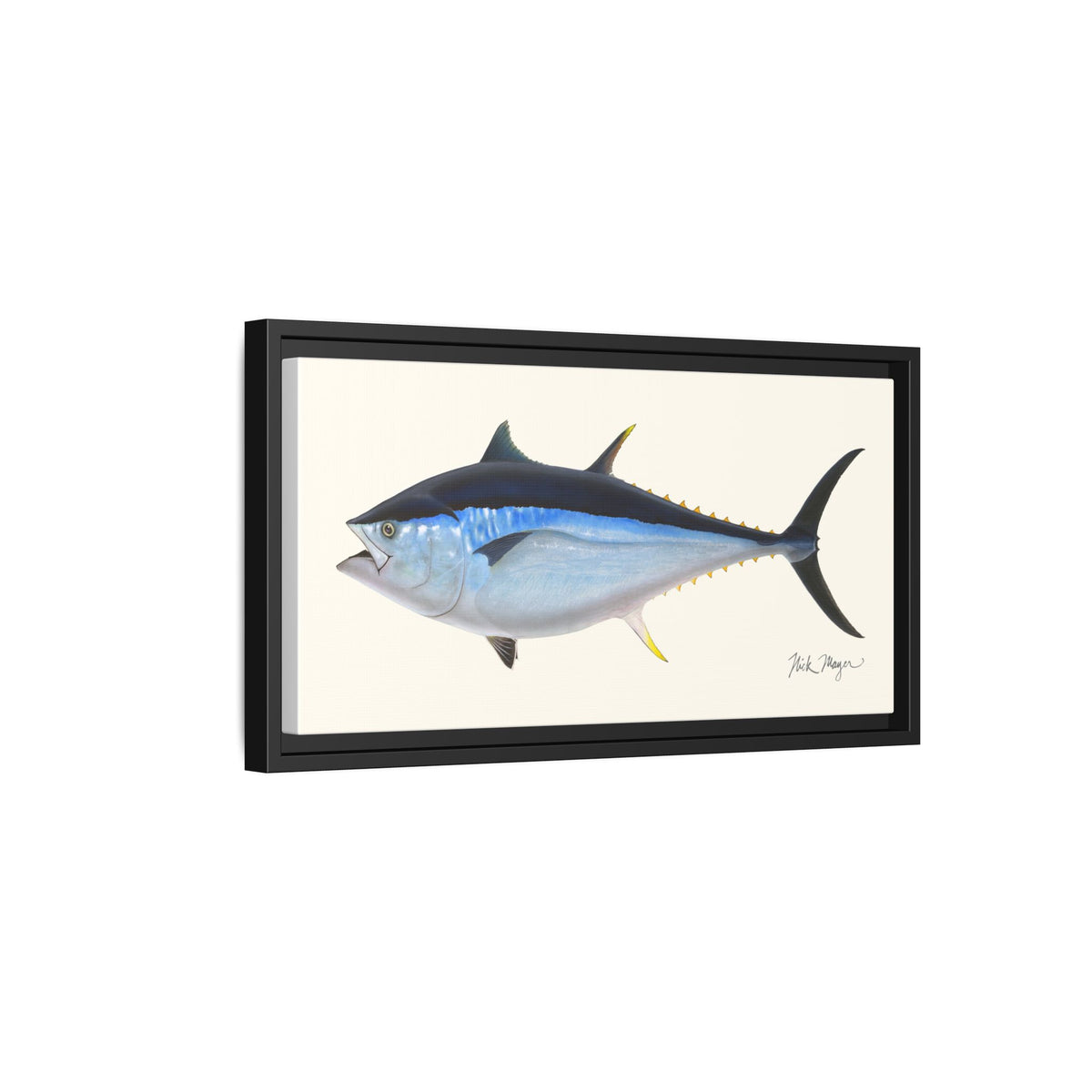 Giant Bluefin Tuna 2 Framed Canvas Print Printify
