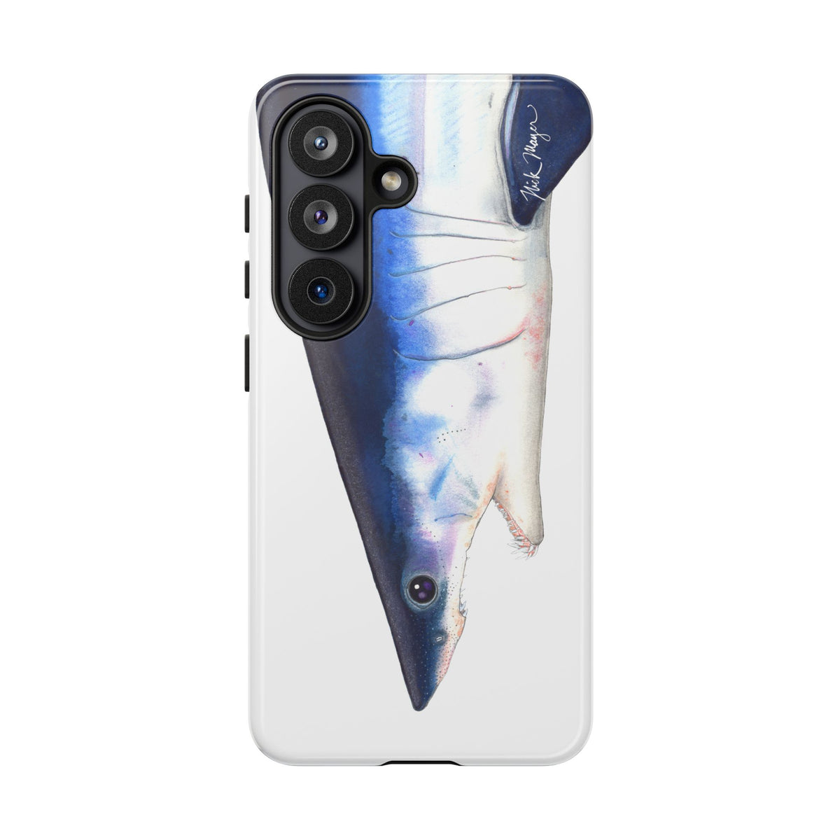 Mako Shark Face White Phone Case (Samsung) Printify